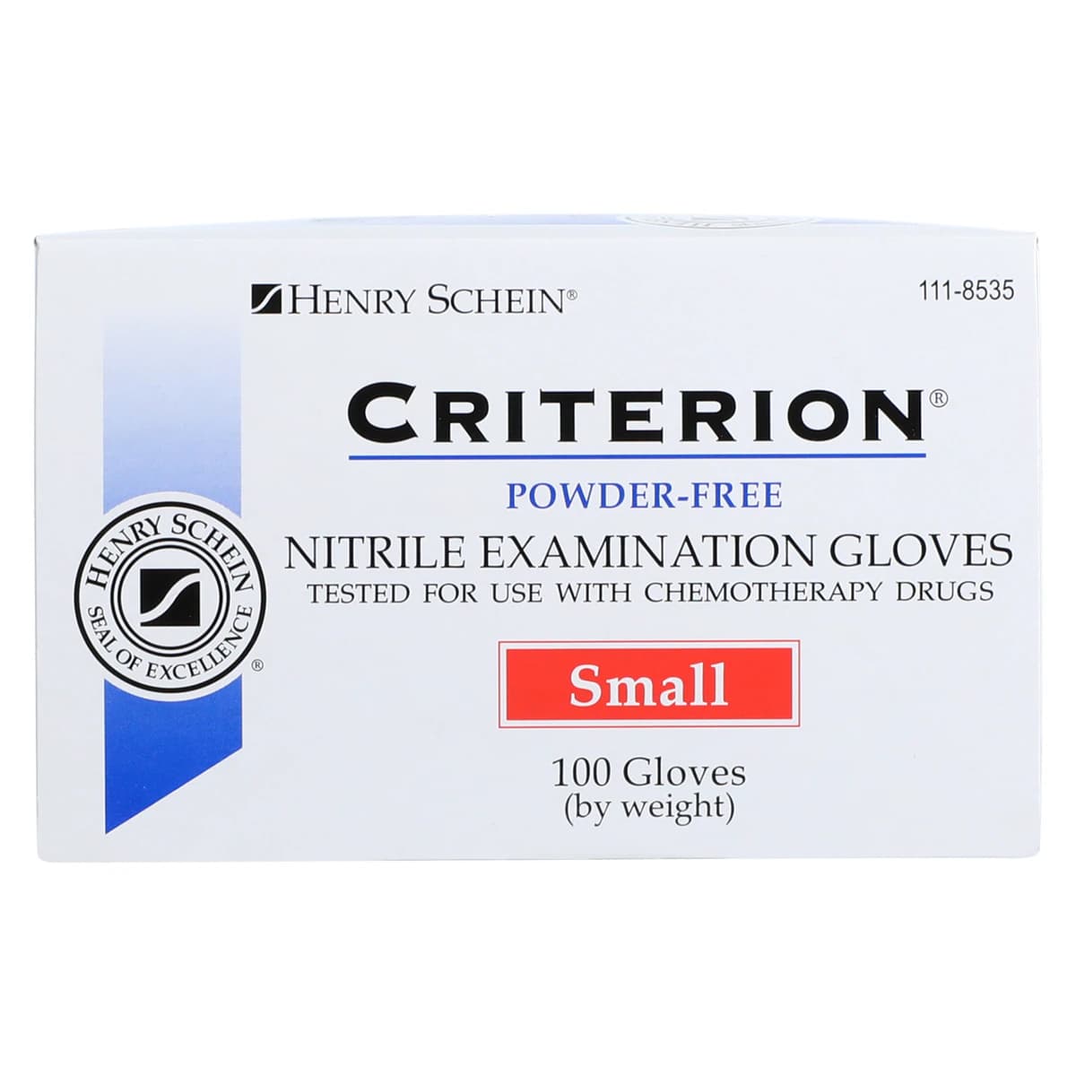 Criterion N100 Nitrile Exam Gloves, Small, Blue, Non-Sterile, 100/Box thumbnail 7