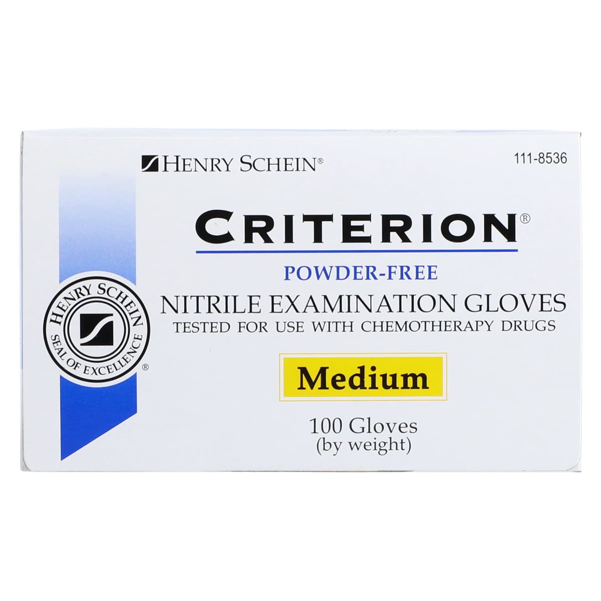 Criterion N100 Nitrile Exam Gloves, Powder Free, Non-Sterile, Medium, Blue, 100/Bx, 1118536 thumbnail 7