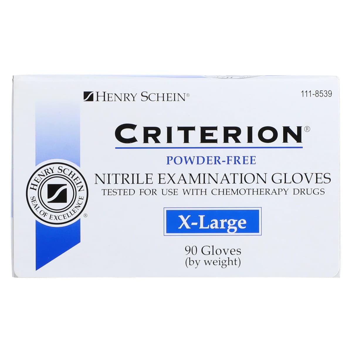 Criterion N100 Nitrile Exam Gloves, Powder Free, Non-Sterile, X-Large, Blue, 90/Box thumbnail 9