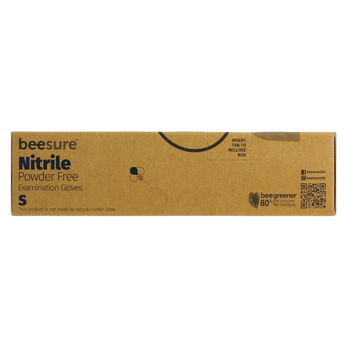 Beesure Nitrile Exam Gloves, Powder-Free, Non-Sterile, Small, Blue, 100/Box, BE1116 thumbnail 4