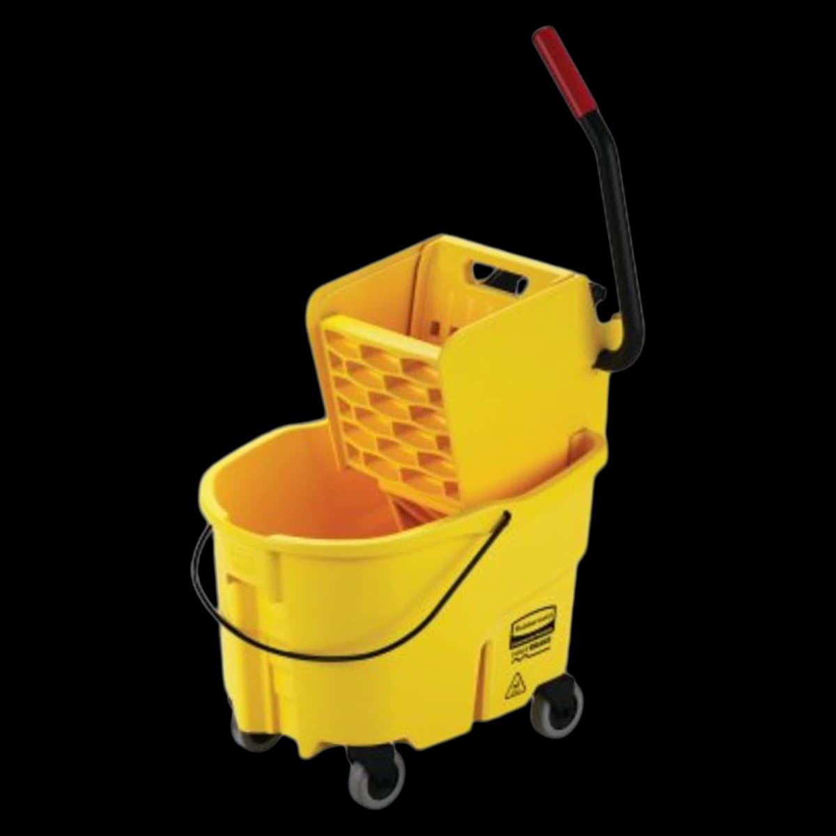 Rubbermaid Commercial WaveBrake 2.0 Bucket/Wringer Combo, 26 Qt, Steel Handle with Comfort Grip - Rubbermaid Commercial WaveBrake 2.0 Bucket/Wringer Combos - Image 1