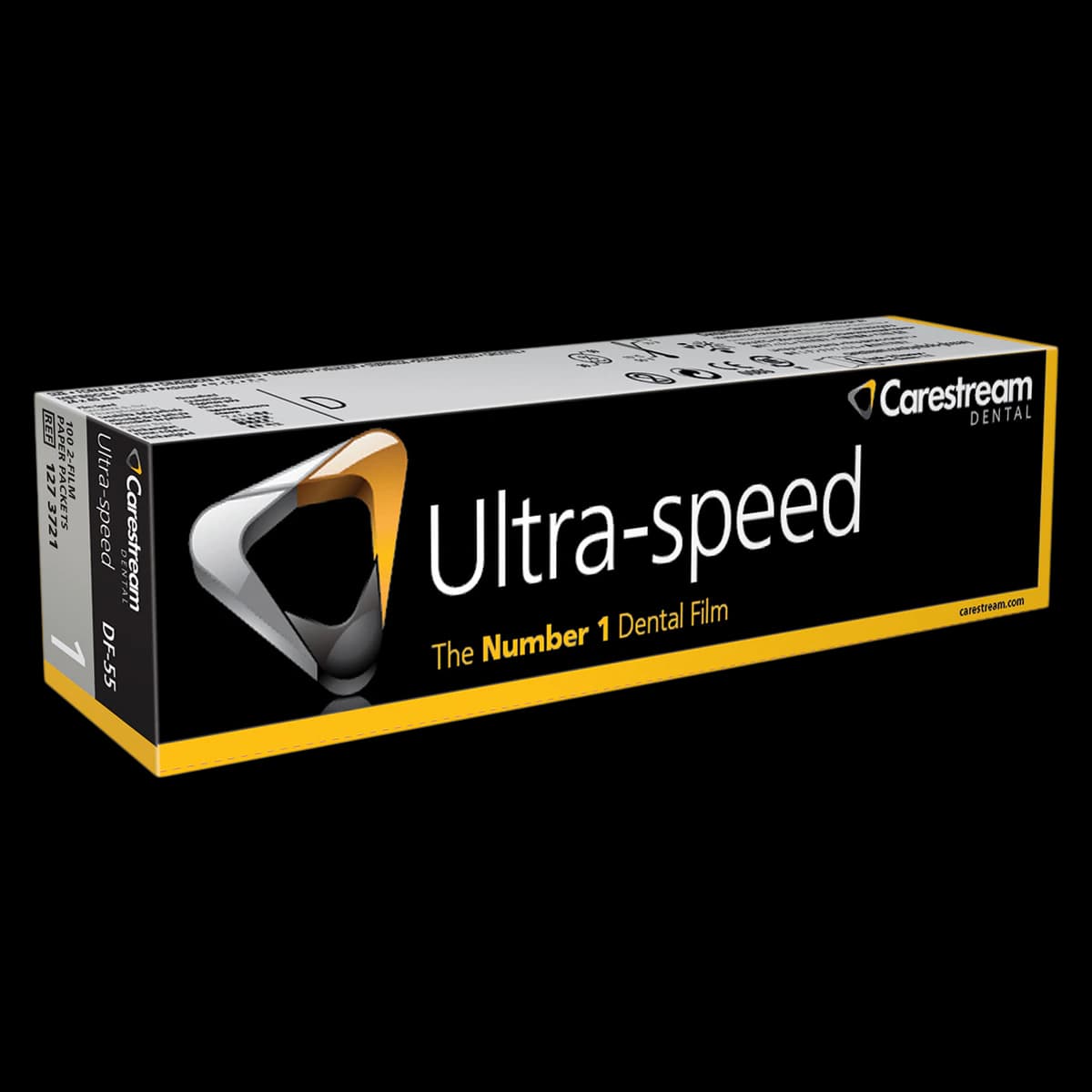 Carestream Ultra-Speed DF-55 Dental X-Ray Film, Size 1, Double Film, Paper Packets, 100/Box, 1273721 - DF-55 Size 1 ULTRA-SPEED Double Film - Paper (100) - Image 1
