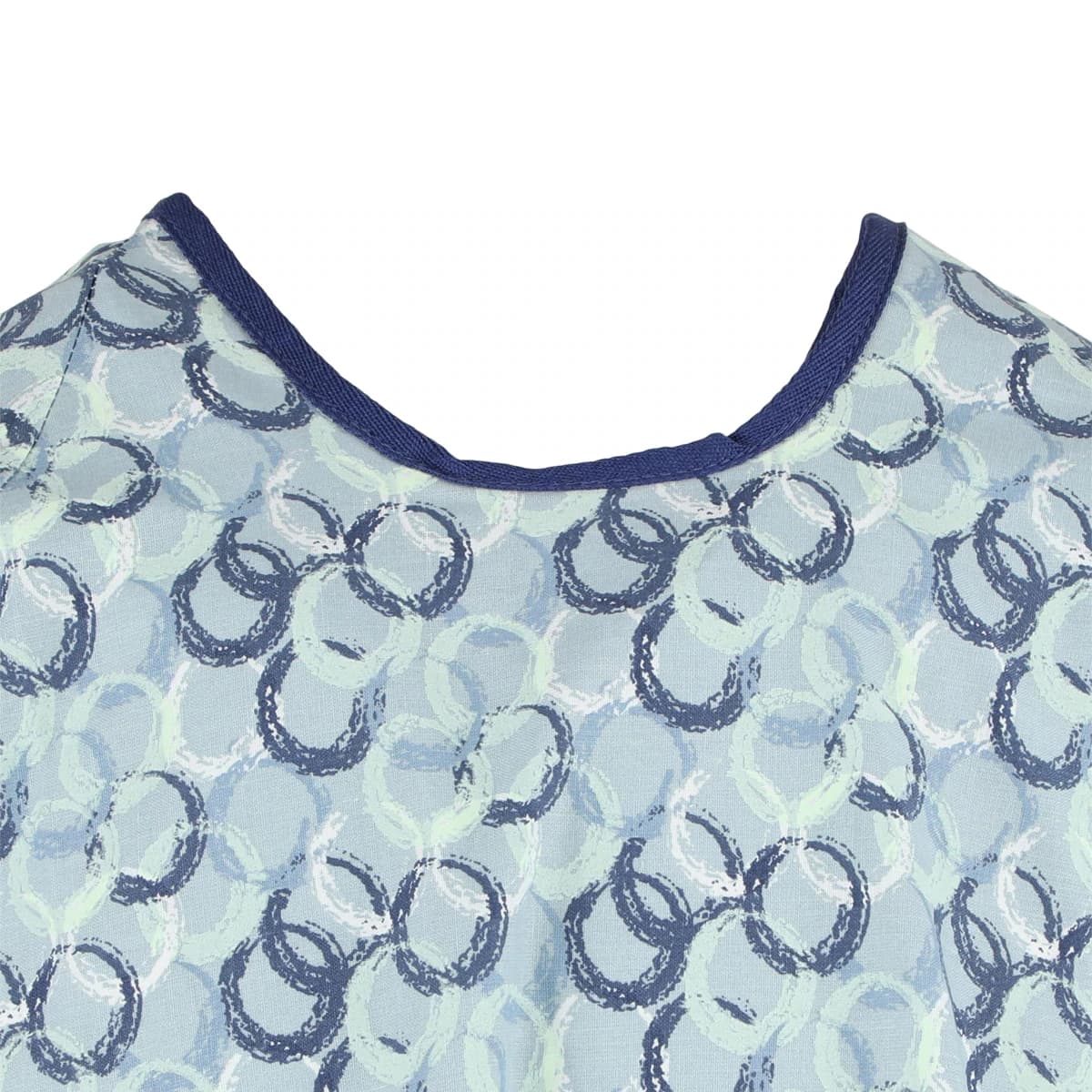 Fashion Seal Patient Exam Gown, Adult Unisex, One Size, Blue Optics, Polyester/Cotton Sheeting, 51 in, Each thumbnail 3