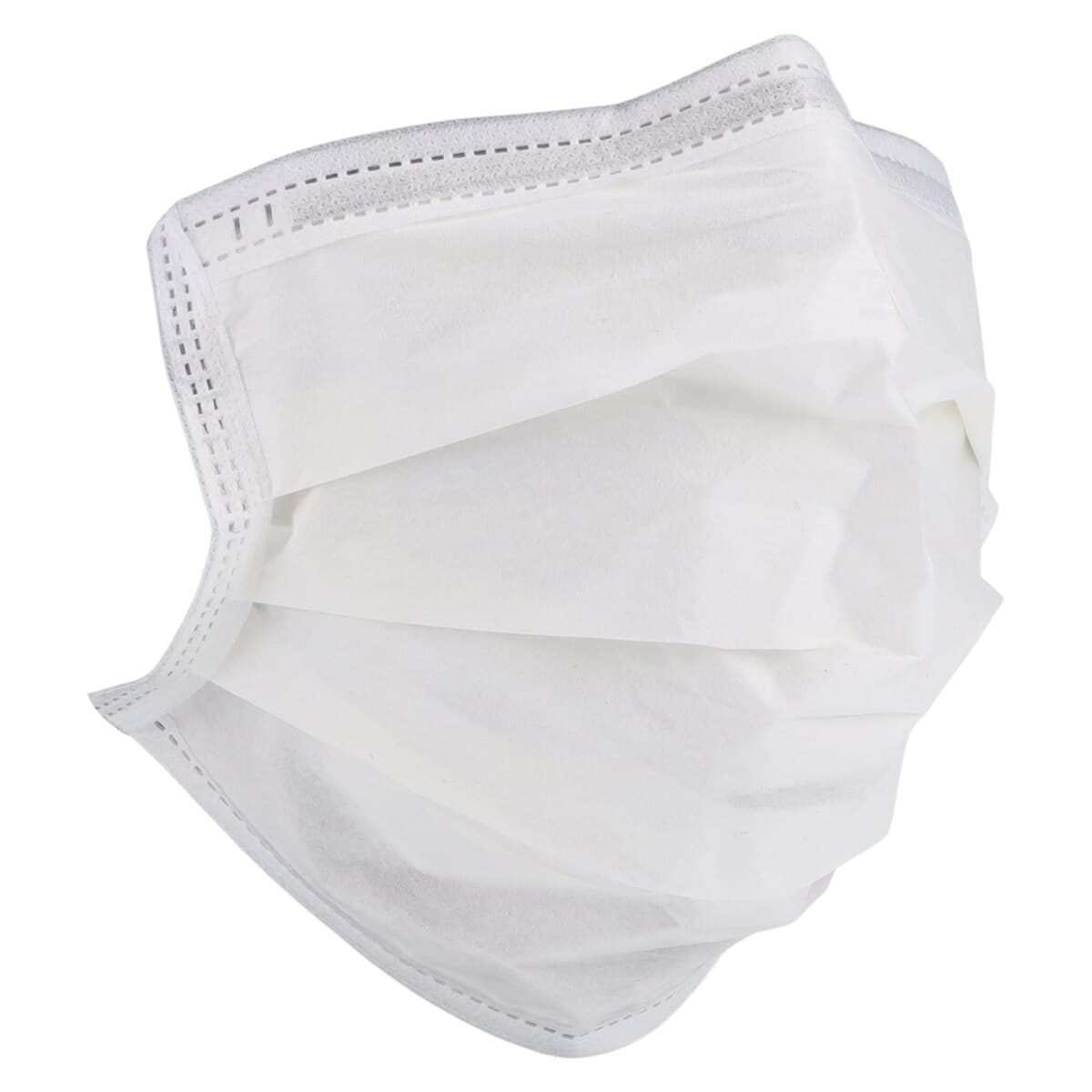 Medline Hypoallergenic Surgical Face Masks, Tie-On, White, Disposable, 300/Box thumbnail 3