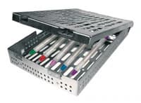 A. Titan Instruments Titanium Implant Scaler Kit (K1800) with Sterilization Cassette, 6 Instruments - Titanium Implant Scaler Kit - Image 1