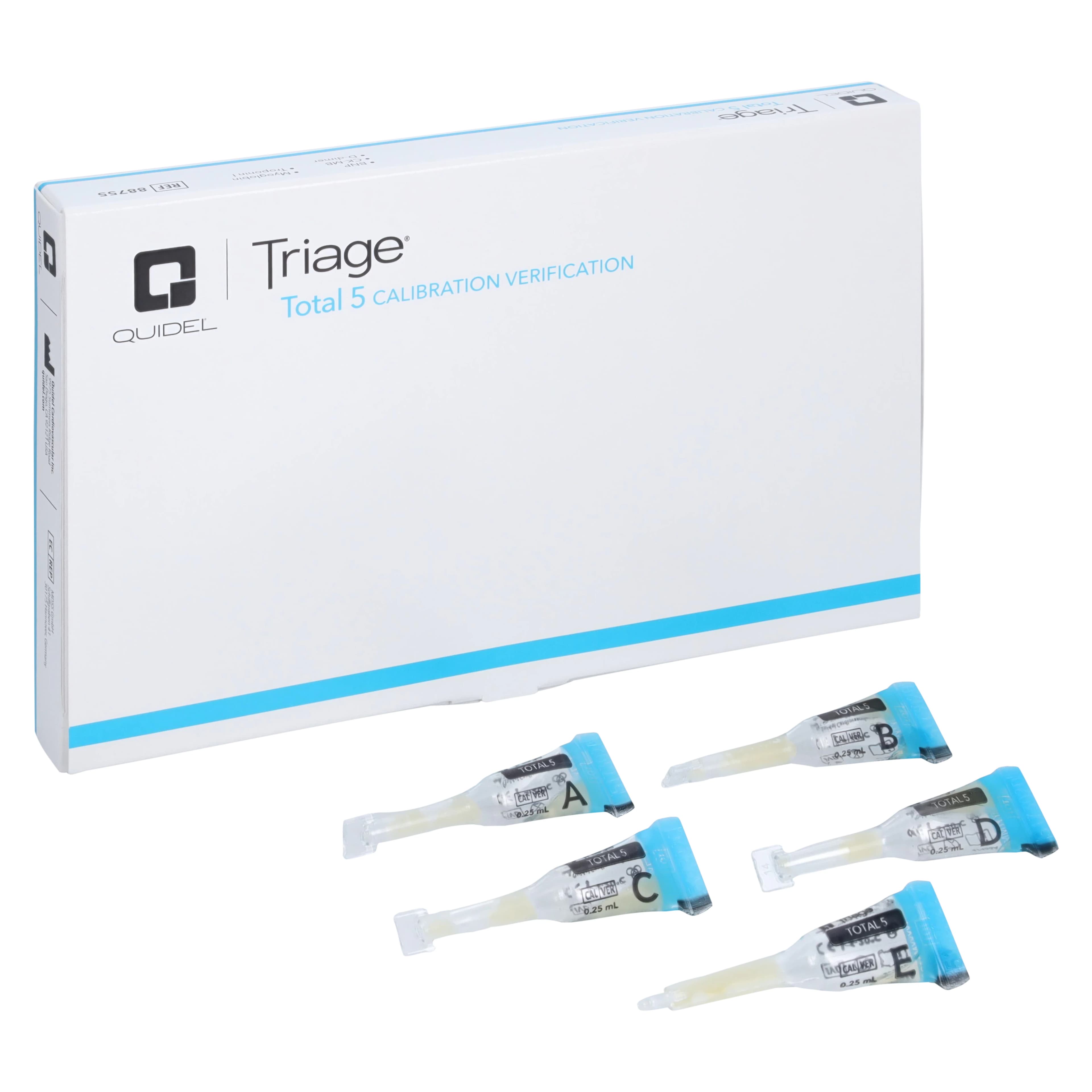Quidel Triage Multi-Analyte Calibrator/Control Kit, 2x5 Levels, 5/Box - Triage Total Control Cal & Ver - Image 1