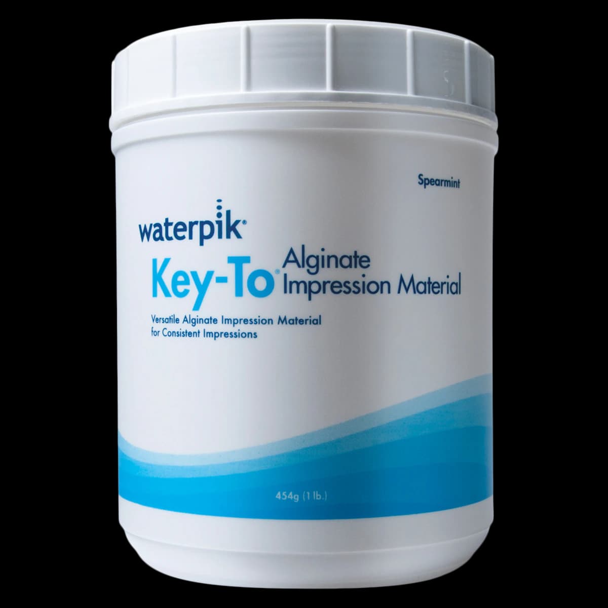 Key-To Alginate Impression Material, Heavy Body, Fast Set, Spearmint, 1 lb Canister, 013112-000 - Key-to Alginate Impression Material, Heavy Body, Fast Set, 1 lb, 1/Pk, 013112-000, (Discontinued) - Image 1
