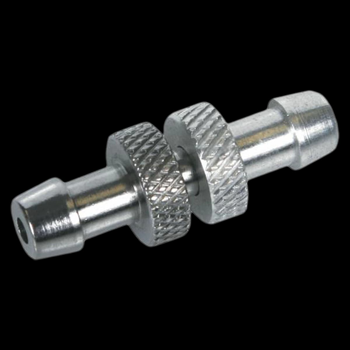 Medline Sphyg Quick-Connect Metal Tube Connector, Silver, Latex-Free, for Manual Aneroid Sphygmomanometers, Each - Sphyg Quick-Connect Metal - Image 1