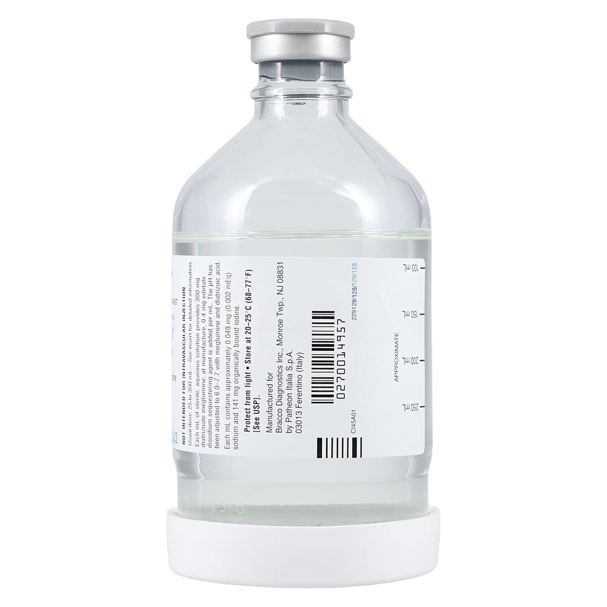 Cystografin (Diatrizoate Meglumine) Injection 30%, 300 mL Bottle, 10/Package thumbnail 2