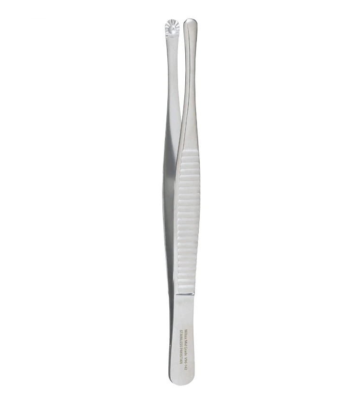 Vantage Russian Tissue Forceps, Straight, 6", Stainless Steel, Autoclavable - Tissue Forceps Russian 6" - Image 1