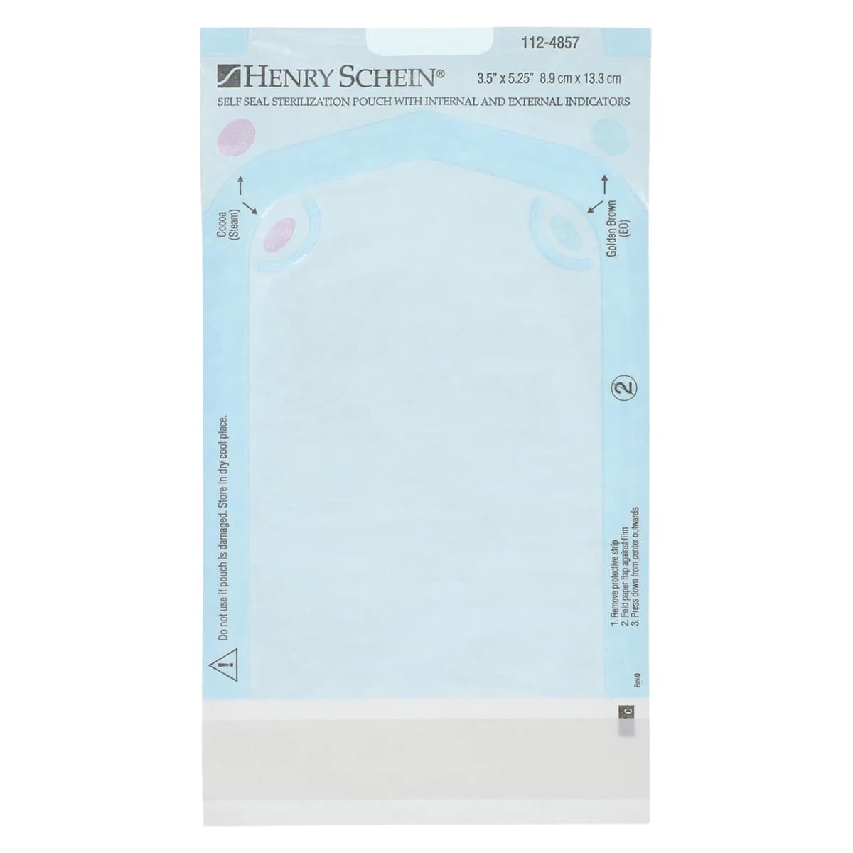 SelfSeal Sterilization Pouches, 3.5 in x 5.25 in, Blue/White, 200/Box thumbnail 3
