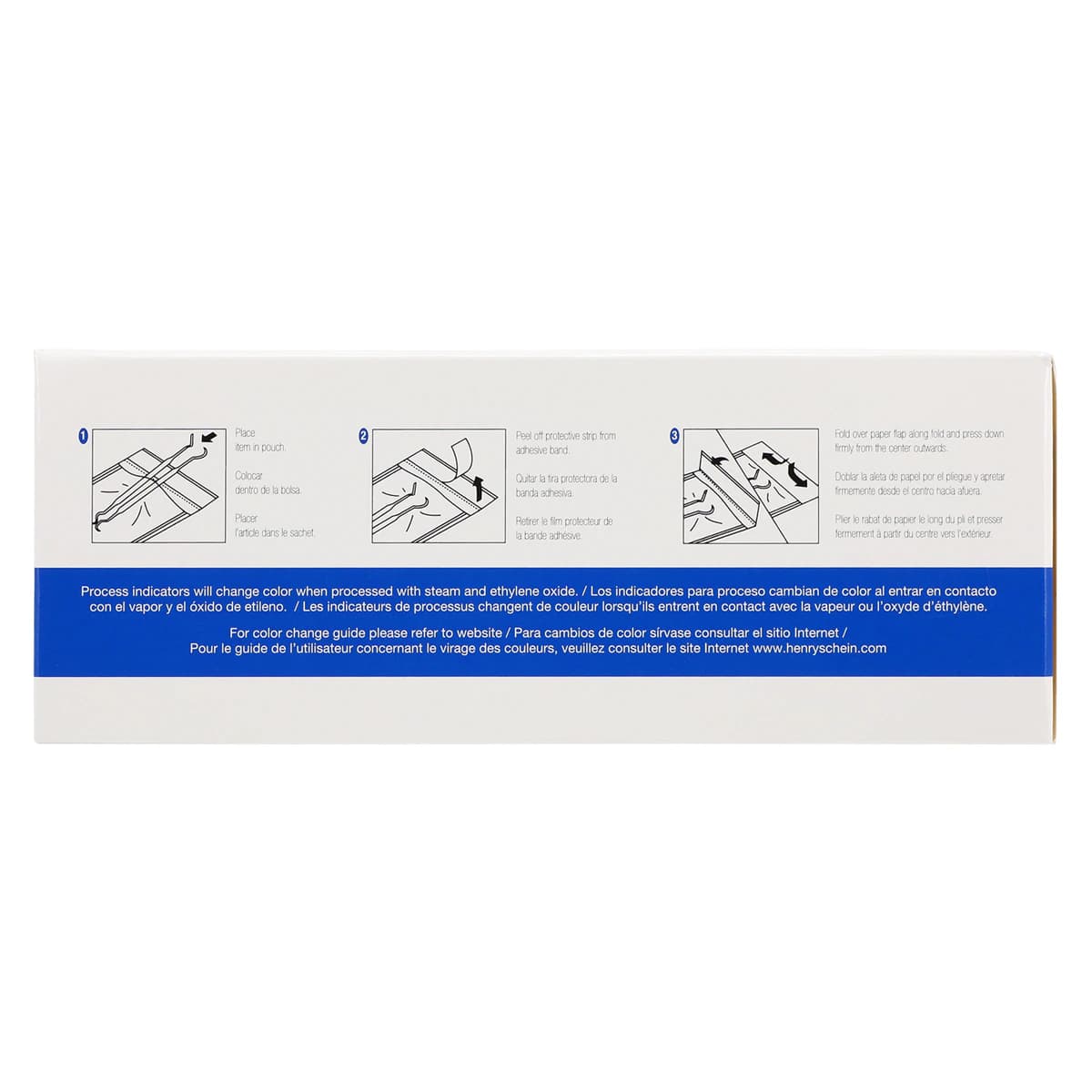 SelfSeal Sterilization Pouches, 3.5 in x 5.25 in, Blue/White, 200/Box thumbnail 4