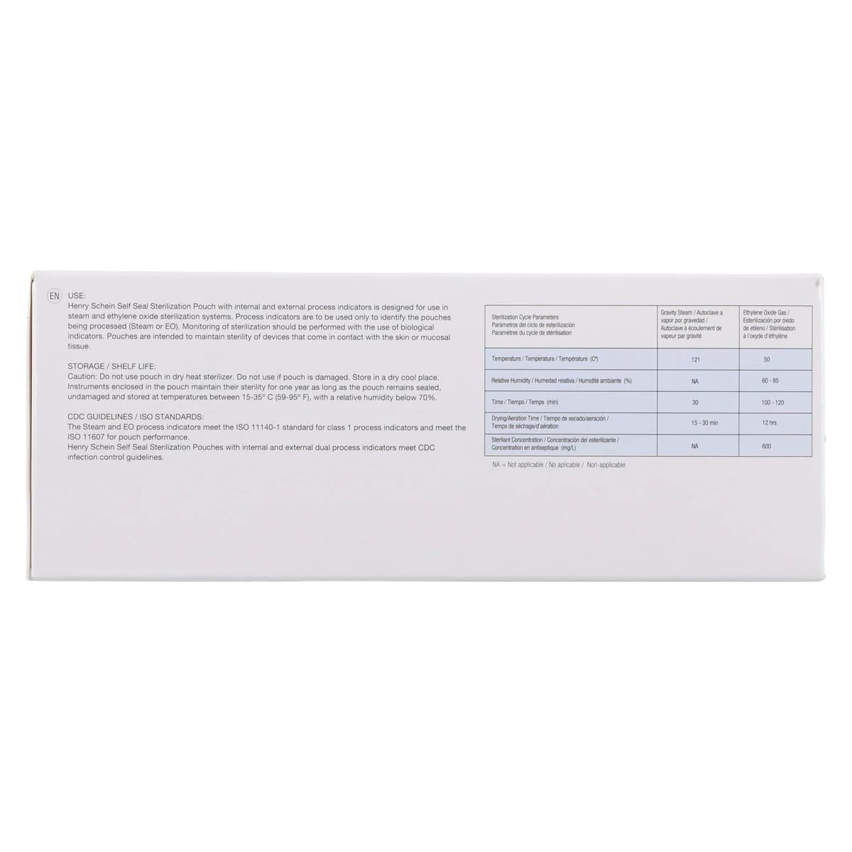 SelfSeal Sterilization Pouches, 3.5 in x 5.25 in, Blue/White, 200/Box thumbnail 5