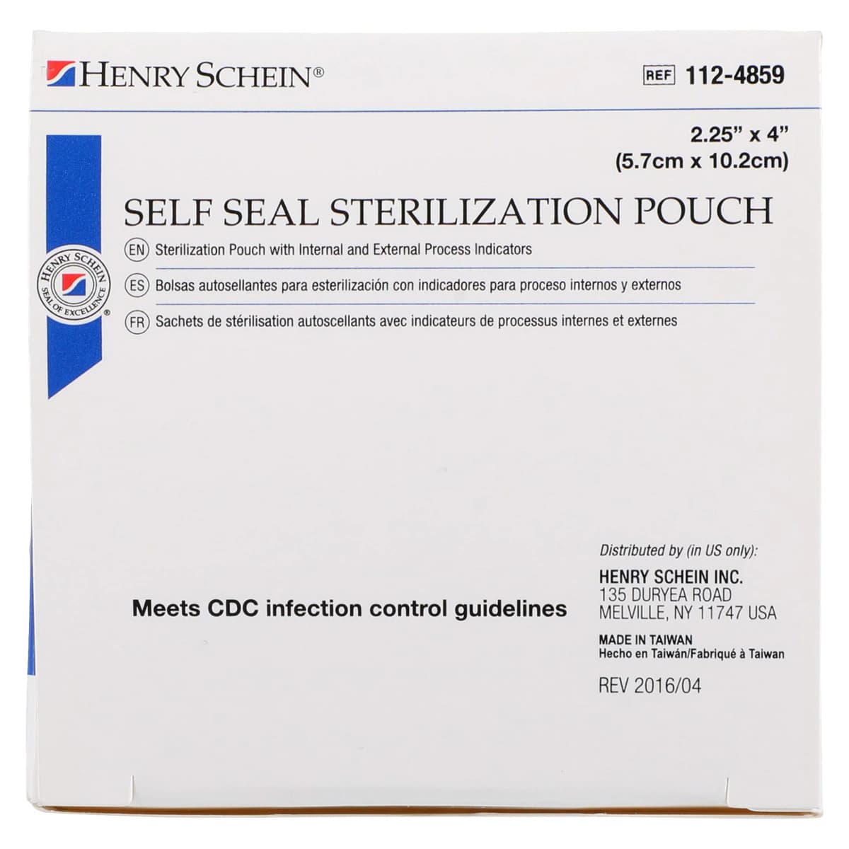 Henry Schein SelfSeal Sterilization Pouches, 2.25 in x 4 in, Dual Indicators, 200/Box thumbnail 5