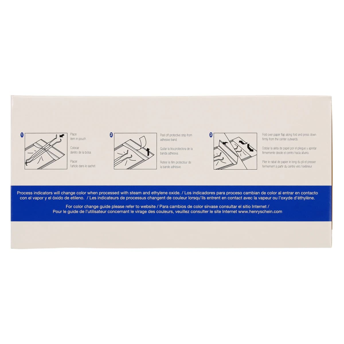 Henry Schein SelfSeal Sterilization Pouches, 2.25 in x 4 in, Dual Indicators, 200/Box thumbnail 6