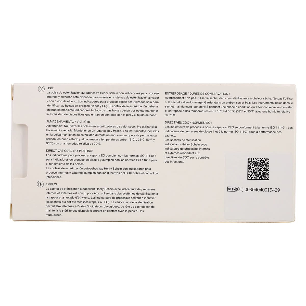 Henry Schein SelfSeal Sterilization Pouches, 2.25 in x 4 in, Dual Indicators, 200/Box thumbnail 8