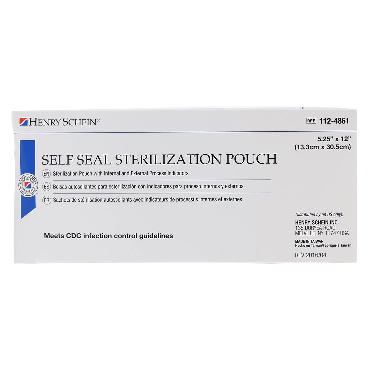 SelfSeal Sterilization Pouches, 5.25 in x 12 in, Blue/White, Latex Free, 200/Bx thumbnail 6