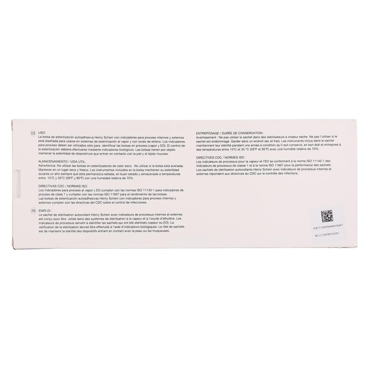 SelfSeal Sterilization Pouches, 4.25 in x 11 in, Blue/White, Latex Free, 200/Box thumbnail 8