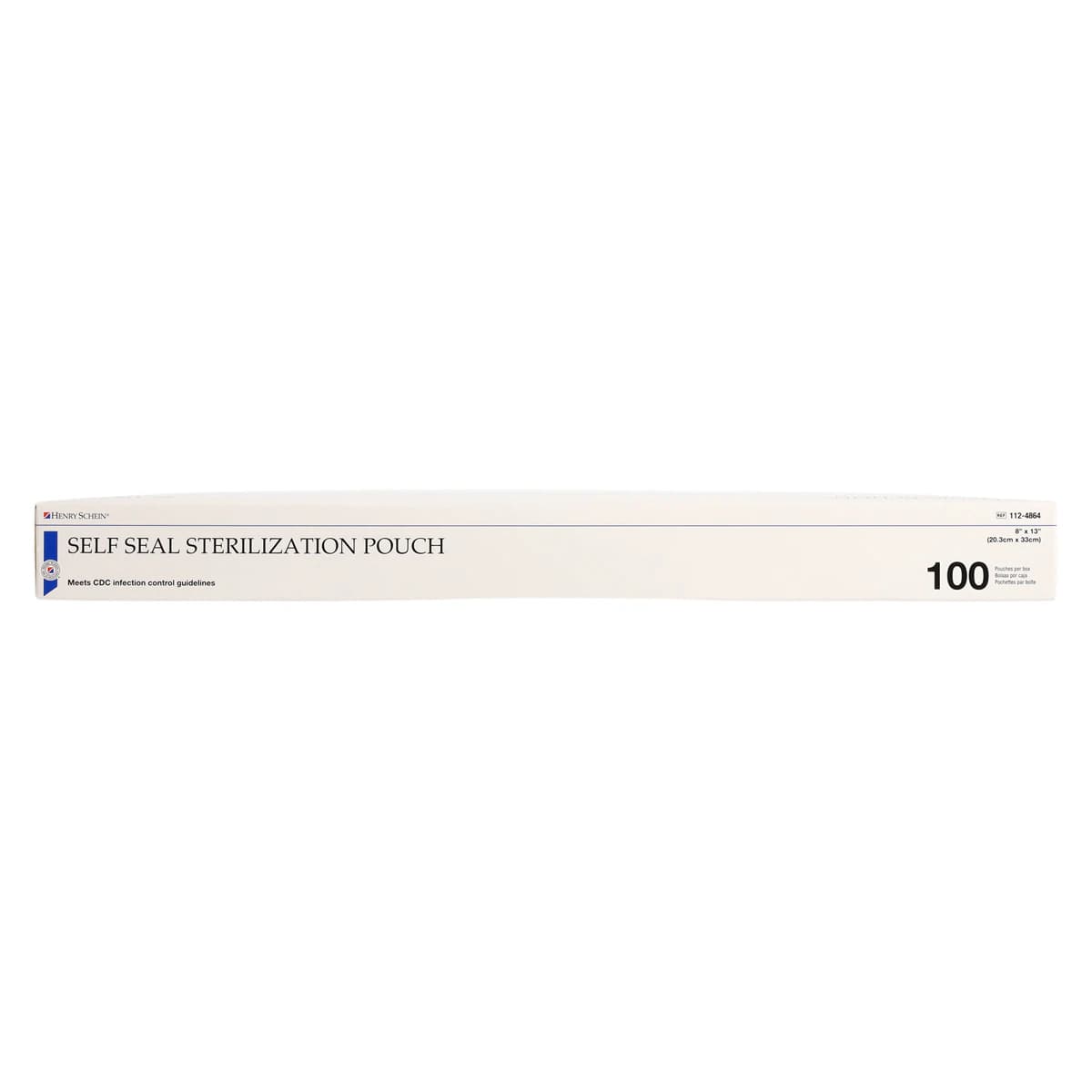 Henry Schein SelfSeal Sterilization Pouches, 8 in x 13 in, Blue/White, Dual Indicators, 100/Box thumbnail 6