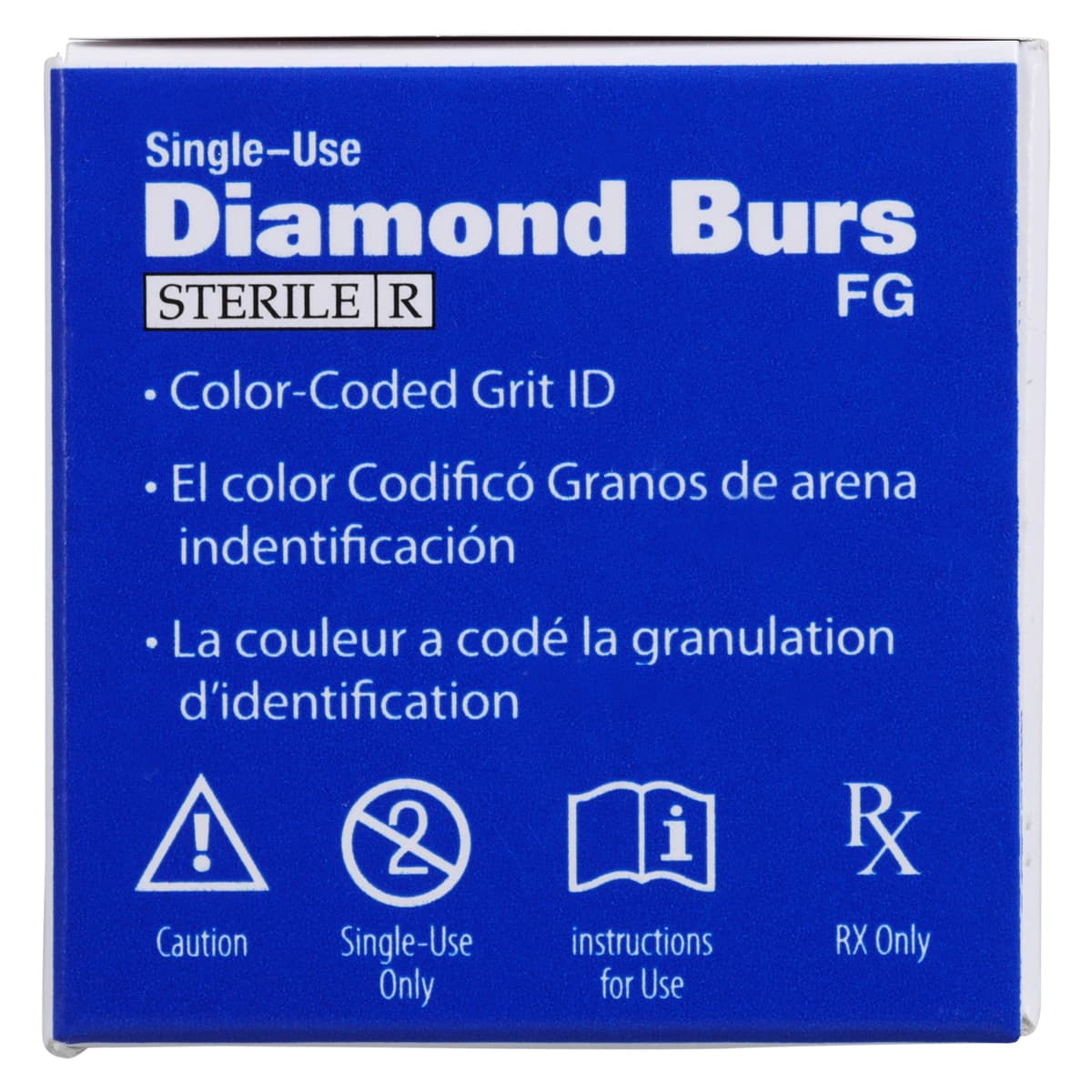 HSI Football FG Diamond Burs, Single Use, Fine Egg, Friction Grip, 25/Box, 379-018F thumbnail 7