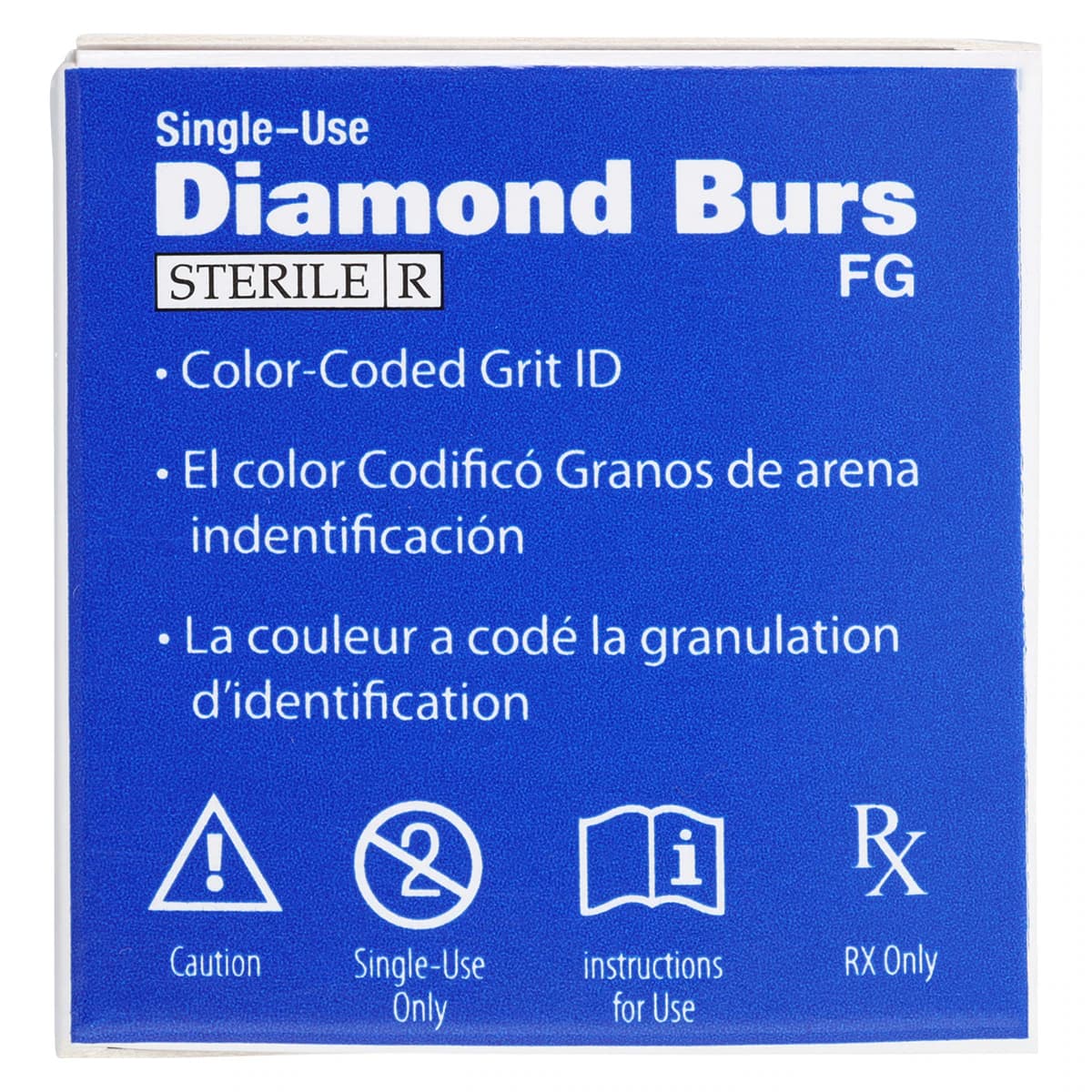 HSI Round End Taper FG Diamond Burs, Single Use, Coarse, 850-012C, 25/Box thumbnail 7