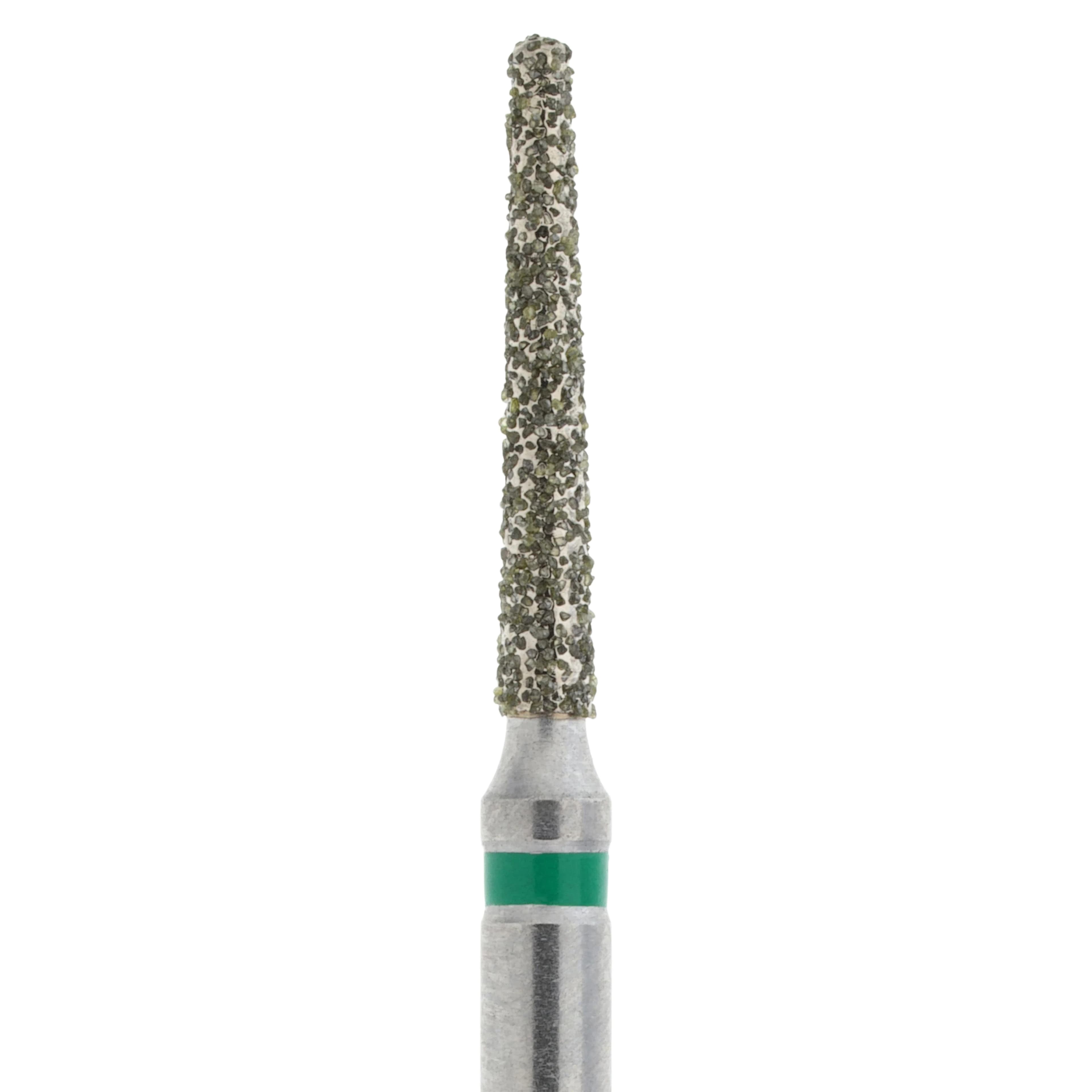 HSI Round End Taper FG Diamond Burs, Single Use, Coarse, 856-012C, 25/Box thumbnail 4