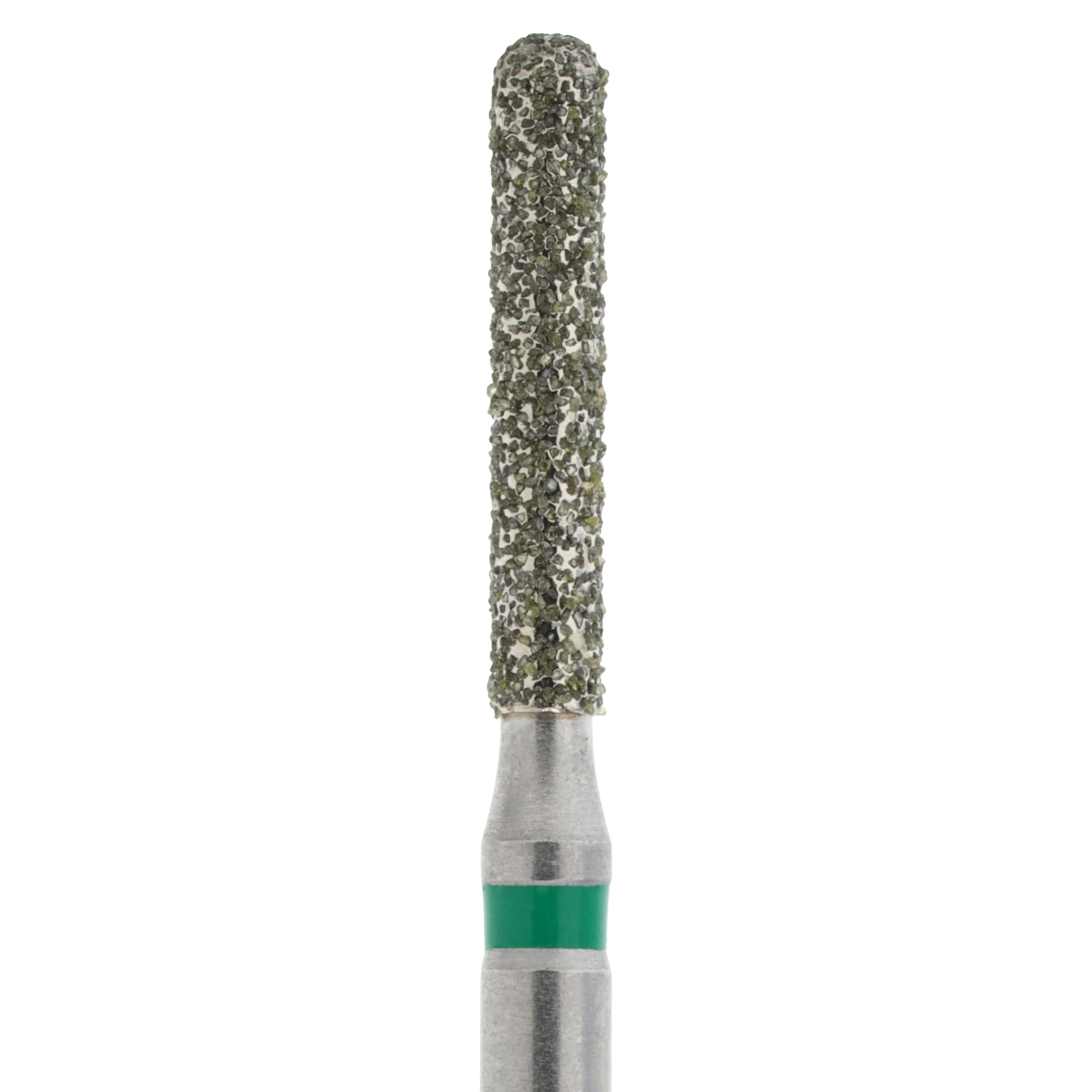 HSI Round End Cylinder FG Diamond Burs, Single Use, Coarse, 881-014C, 25/Box thumbnail 4
