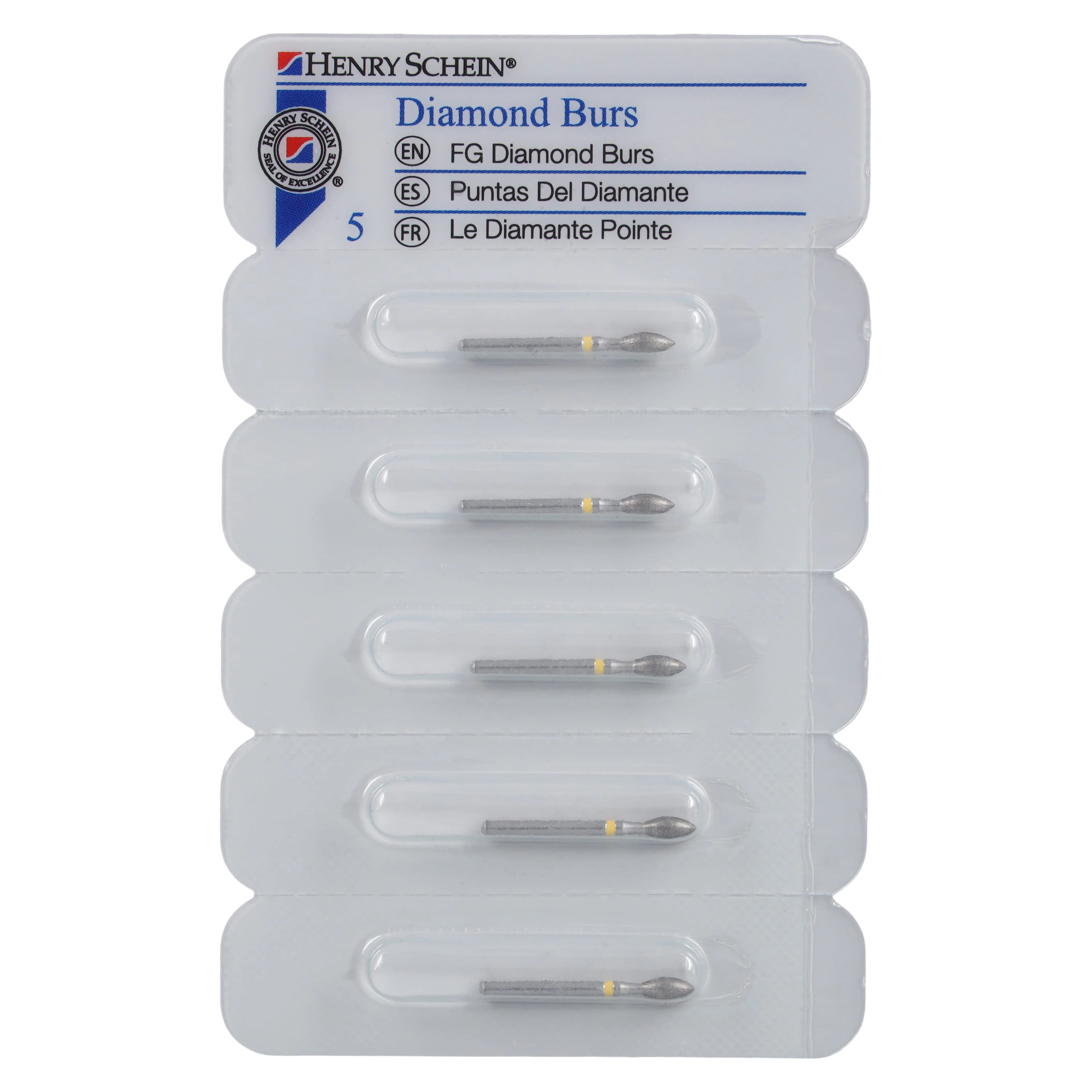 Diamond FG 368-023SF Friction Grip Super Fine Egg/Football Bur, 10.0 mm, 5/Pk thumbnail 3