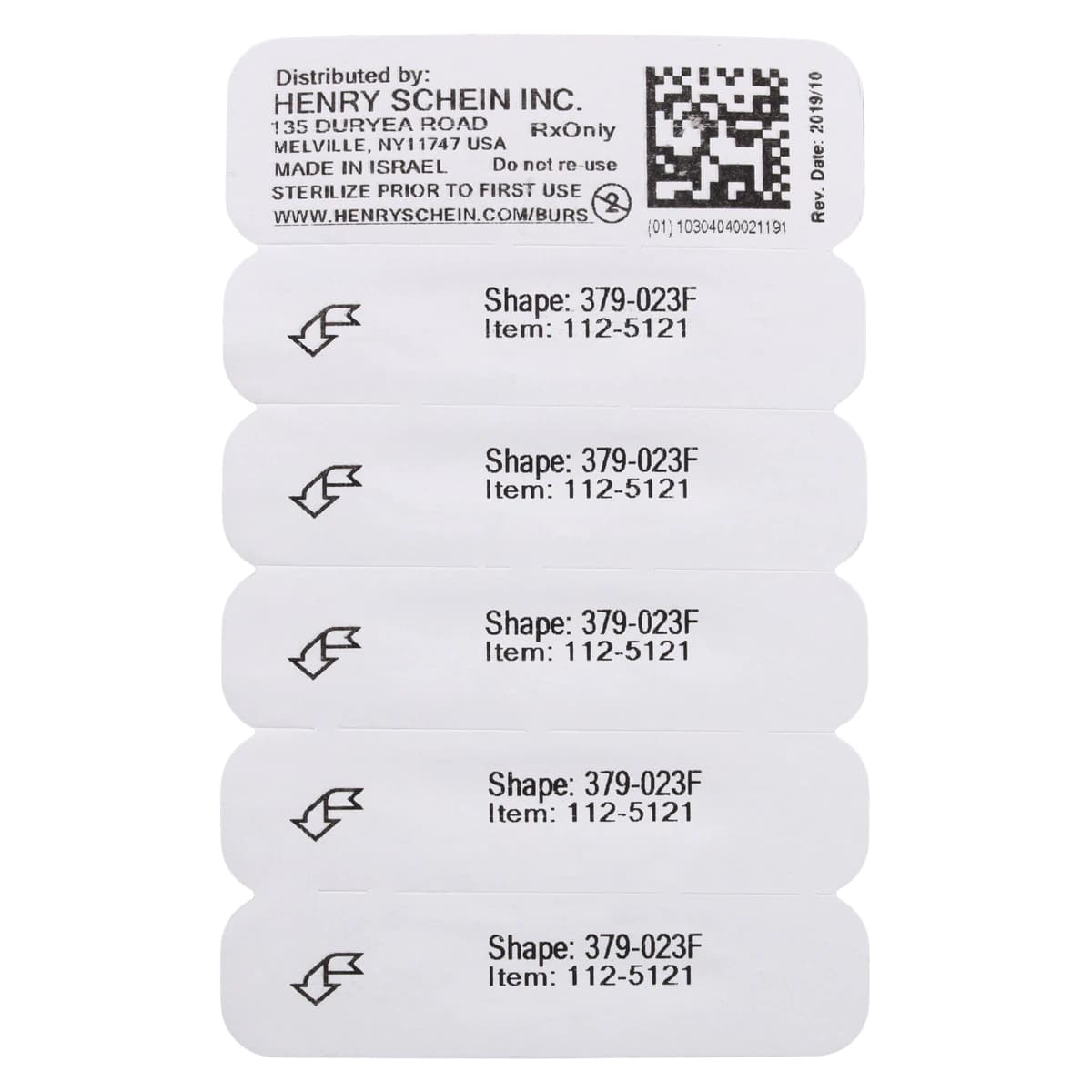 Diamond FG 379-023F Friction Grip Fine Egg/Football Bur, 4.4 mm, 5/Package thumbnail 8