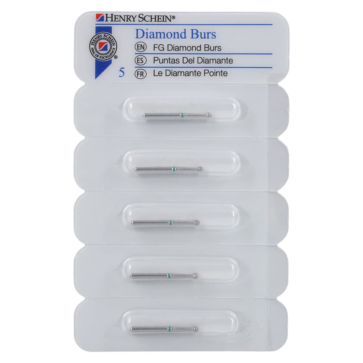 Diamond FG 801-016C Round Bur, Friction Grip, Coarse, 1.6 mm, 5/Package thumbnail 4