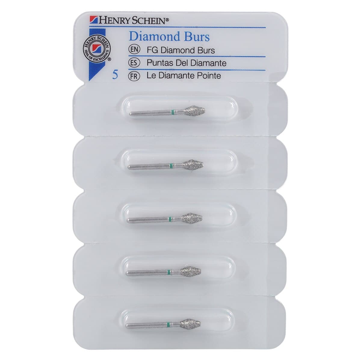Diamond FG 811-033C Barrel Bur, Friction Grip, Coarse, 5.5 mm, 5/Pk thumbnail 5