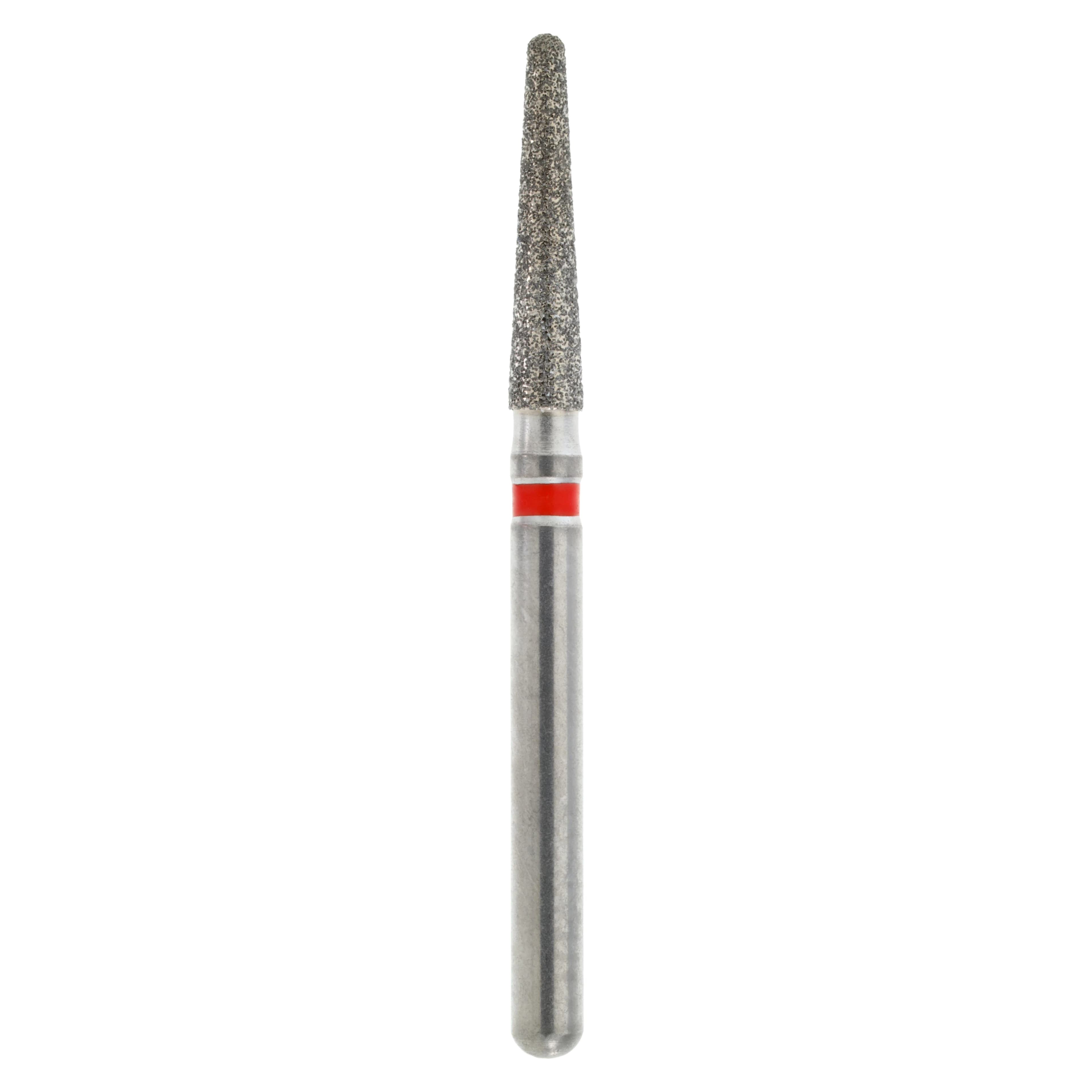 Diamond FG 856-018F Round End Taper Friction Grip Bur, Fine, 9.0 mm, 5/Pk - Diamond FG 856-018F - Image 1