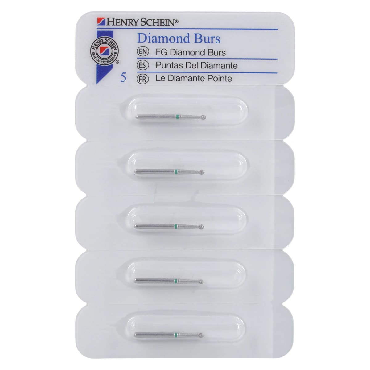 Diamond FG 856L-016M, Friction Grip Medium Round End Taper, 9.0 mm, 5/Pack thumbnail 5