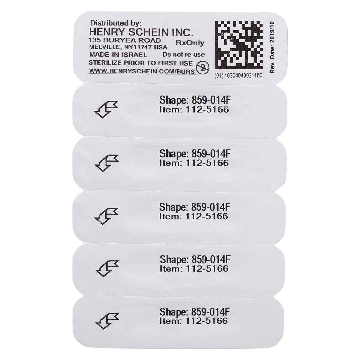 Diamond FG 859-014F Fine Needle Friction Grip Bur, 10.0 mm, 5/Package thumbnail 7
