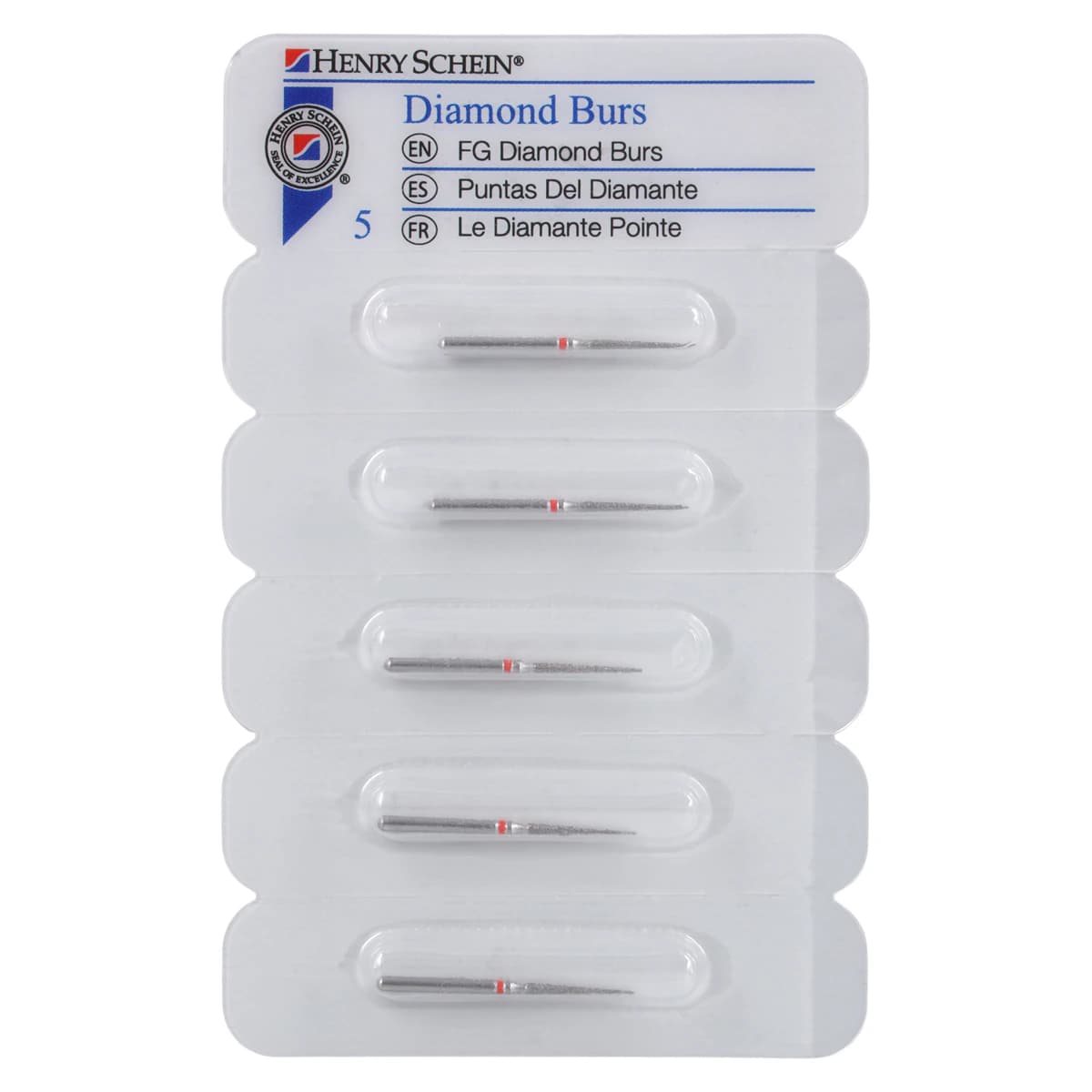 Diamond FG 859-014F Fine Needle Friction Grip Bur, 10.0 mm, 5/Package thumbnail 6