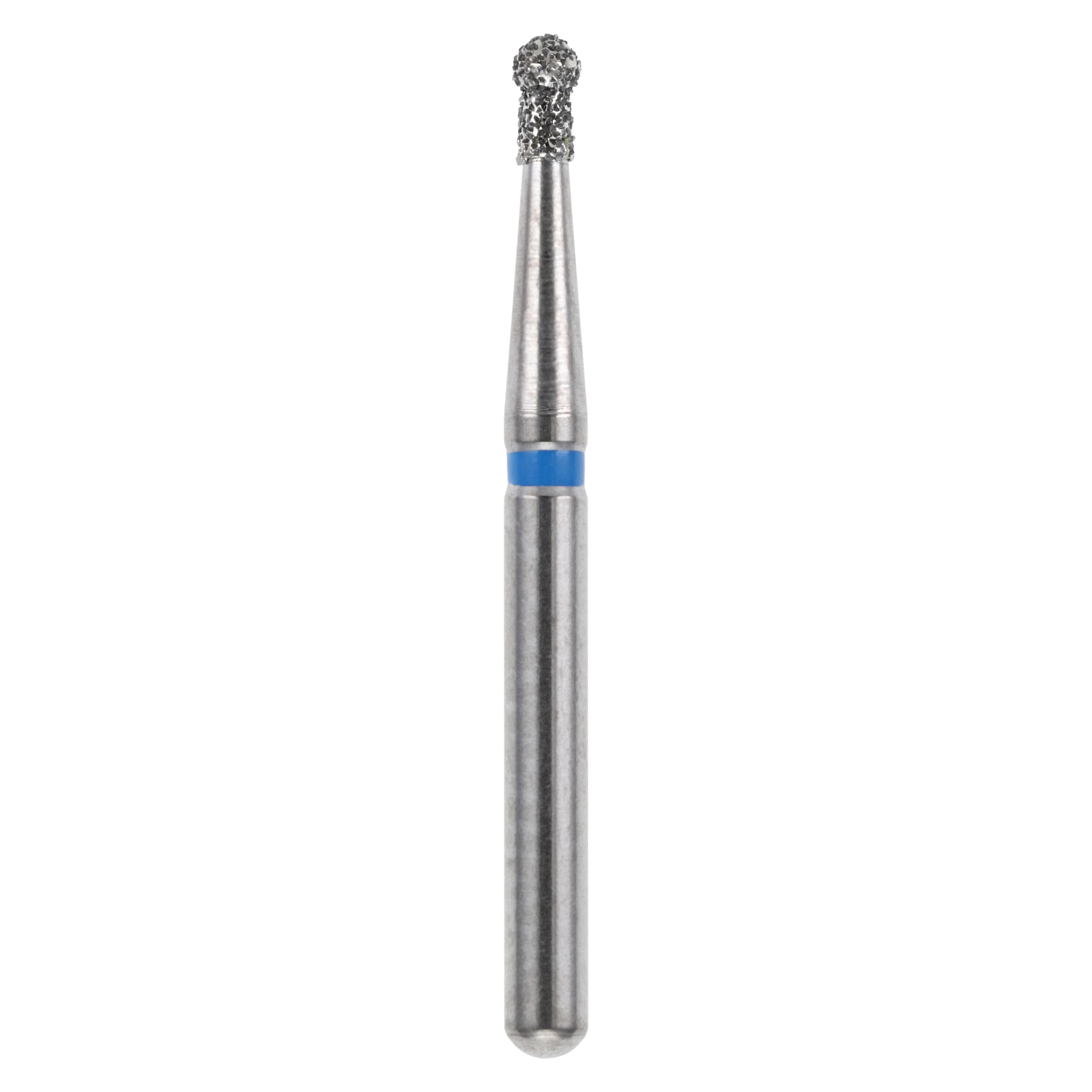Diamond FG 802-012M Friction Grip Medium Round + Neck Bur, 2.5 mm, 5/Pack - Diamond FG 802-012M - Image 1