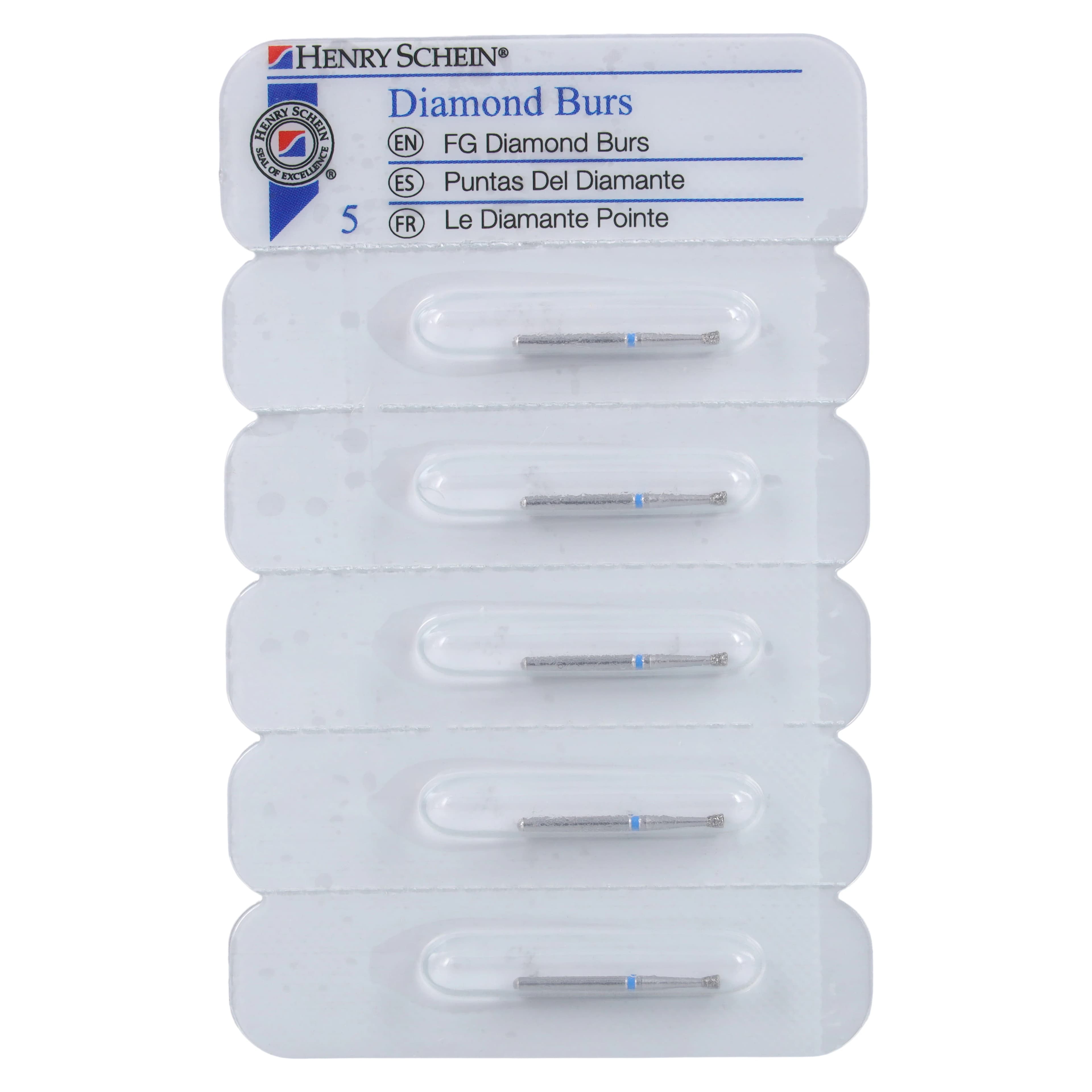 Diamond FG 805-016M Inverted Cone Friction Grip Diamond Bur, Medium, 1.4 mm, 5/Package thumbnail 5