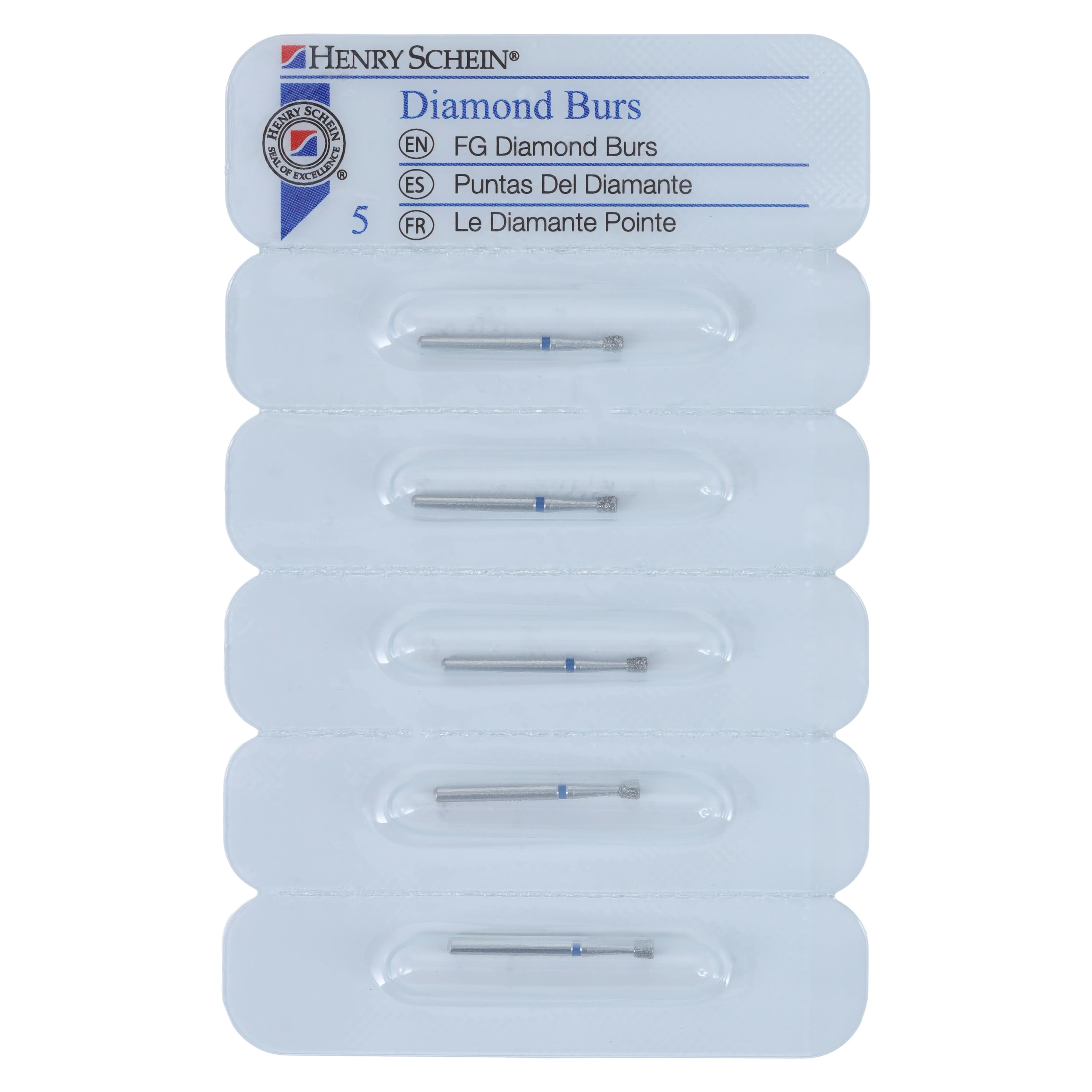 Diamond FG 805-018M Inverted Cone Friction Grip Diamond Bur, Medium, 1.6 mm, 5/Package thumbnail 5