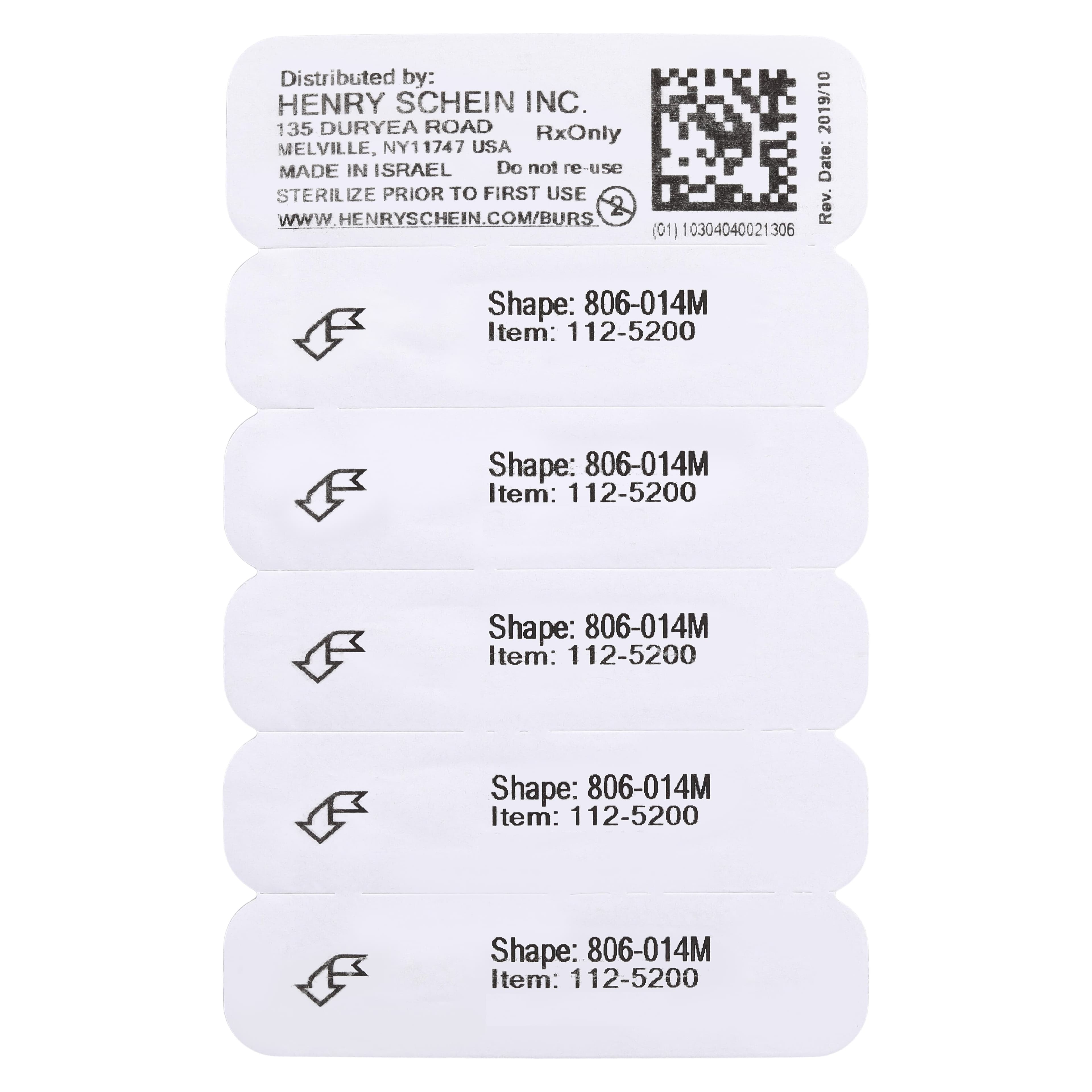 Diamond FG 806-014M Inverted Cone Friction Grip Diamond Bur, Medium, 2.0 mm, 5/Pk thumbnail 6