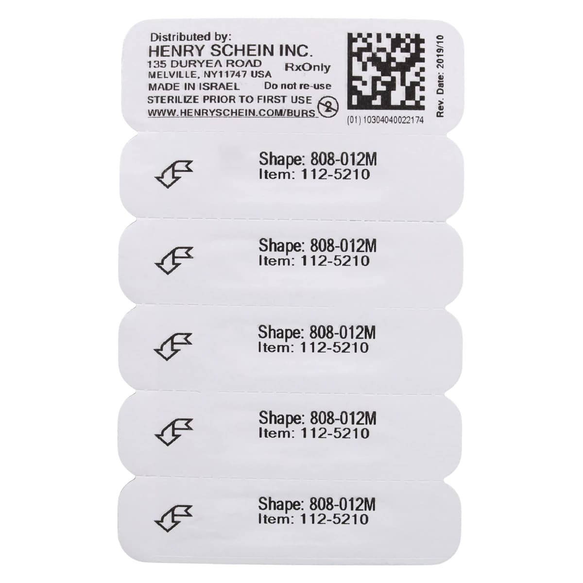 Diamond FG 808-012M Pear Friction Grip Medium Diamond Bur, 2.7 mm, 5/Package thumbnail 6
