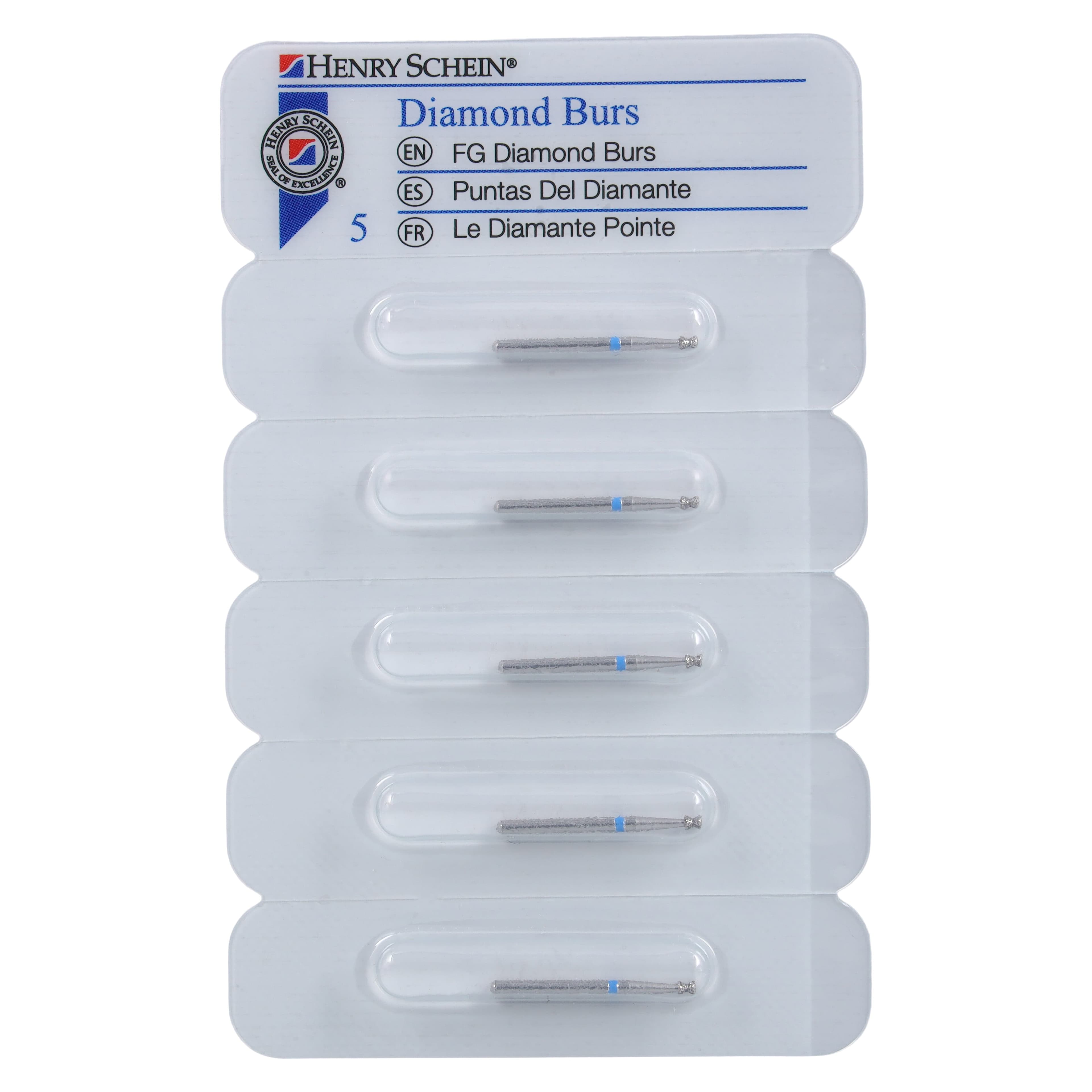 Diamond FG 813-014M Friction Grip Medium Double Inverted Cone Bur, 1.5 mm, 5/Package thumbnail 5