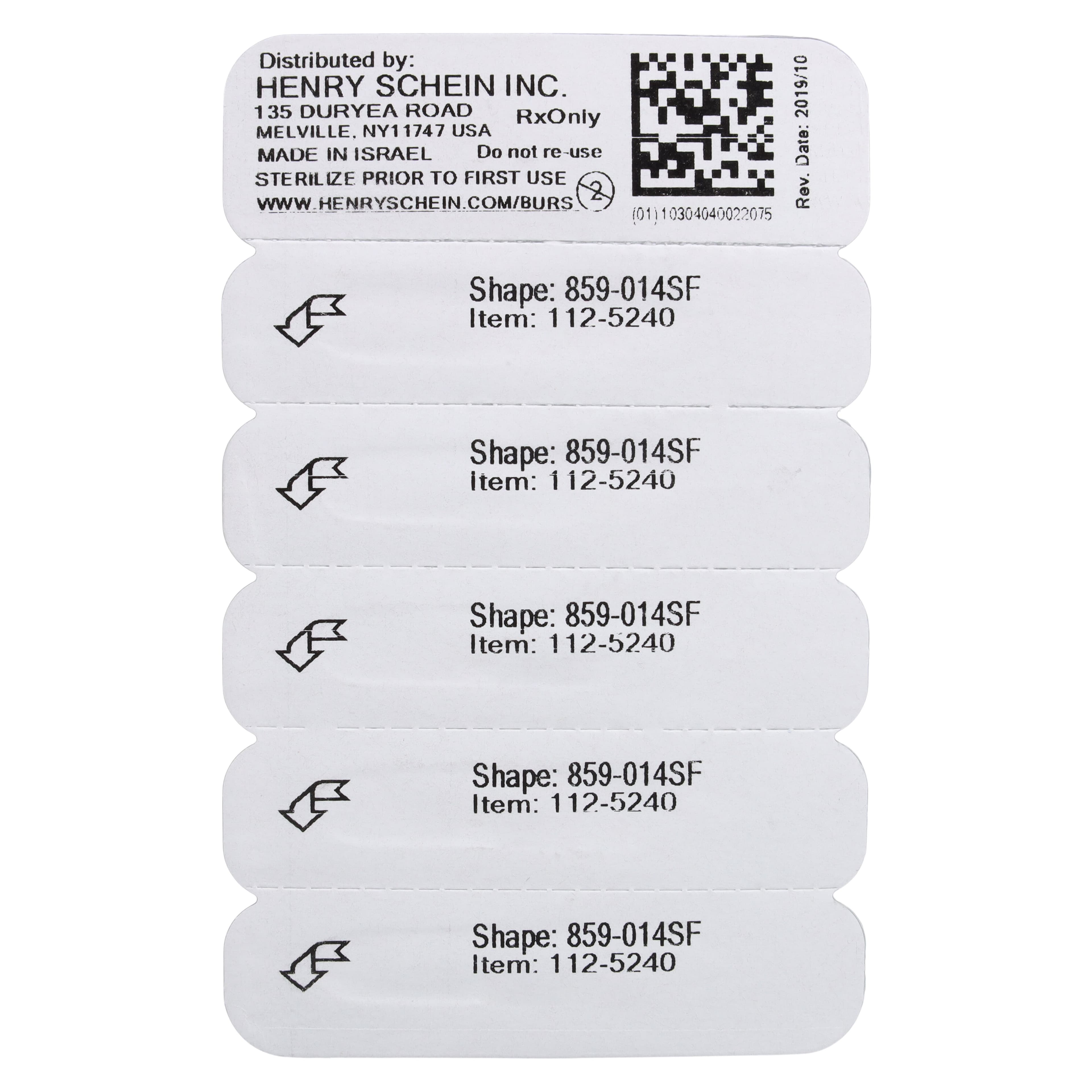 Diamond FG 859-014SF Friction Grip Extra Fine Needle Bur, 10.0 mm, 5/Pack thumbnail 6