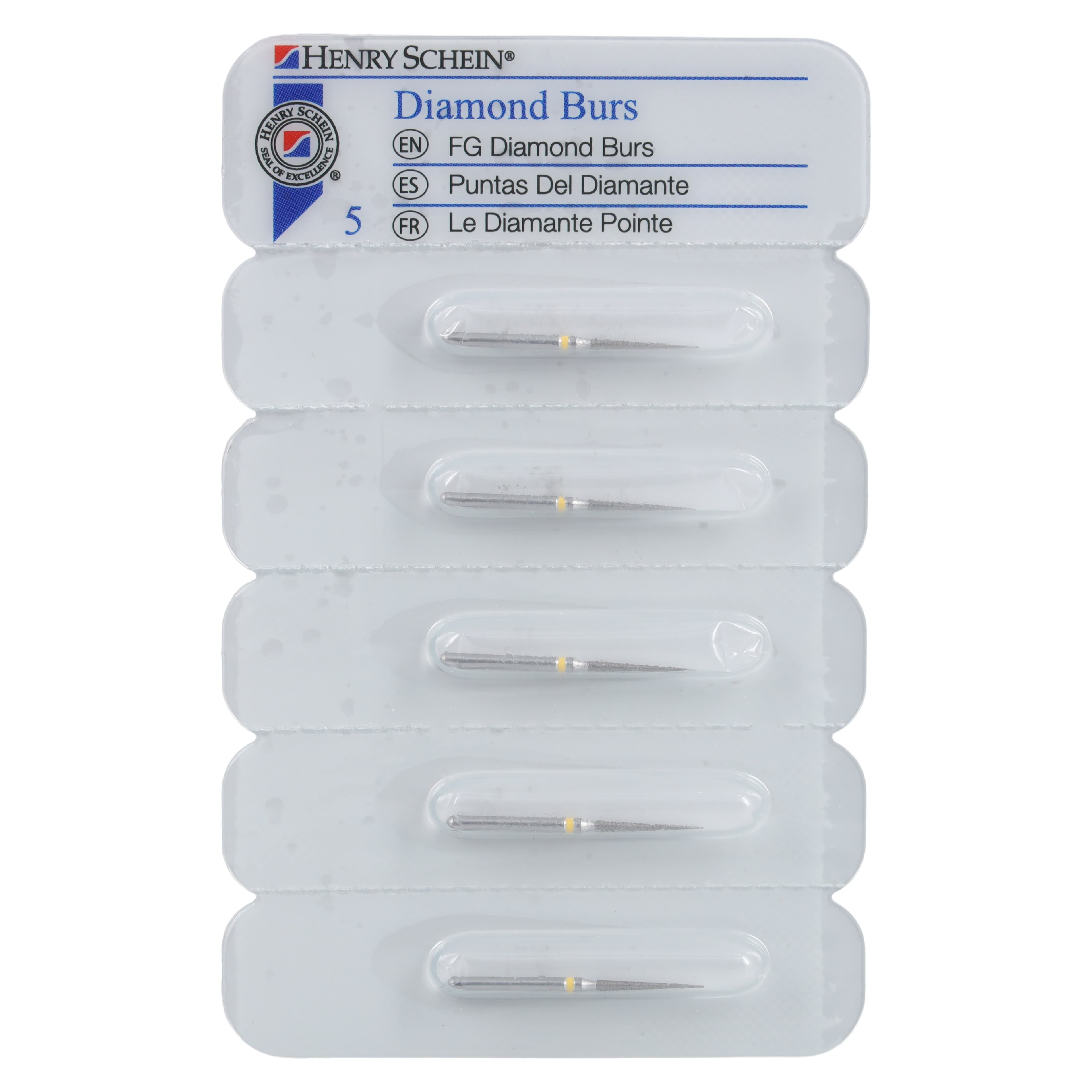 Diamond FG 859-014SF Friction Grip Extra Fine Needle Bur, 10.0 mm, 5/Pack thumbnail 5