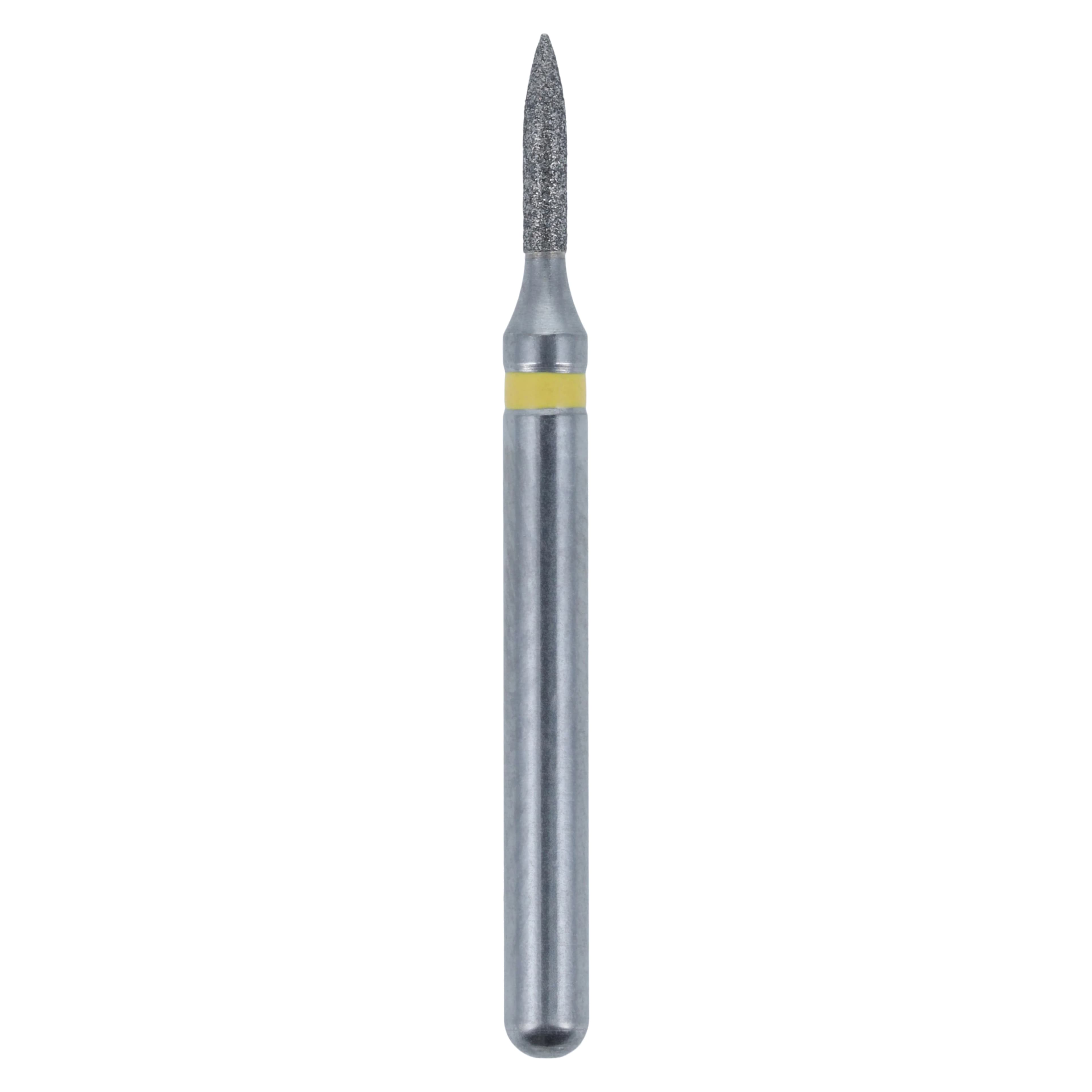 Diamond FG 860-009SF Flame Bur, Friction Grip, Extra Fine, 4.0 mm, 5/Pack thumbnail 2