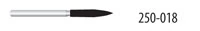 Diamond FG 863-018C Flame Bur, Friction Grip, Coarse, 10.0 mm, 5/Pk thumbnail 2