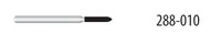 Diamond FG 877-010M Beveled Cylinder Friction Grip Diamond Bur, Medium, 6.0 mm, 5/Pk - Diamond FG 877-010M - Image 1