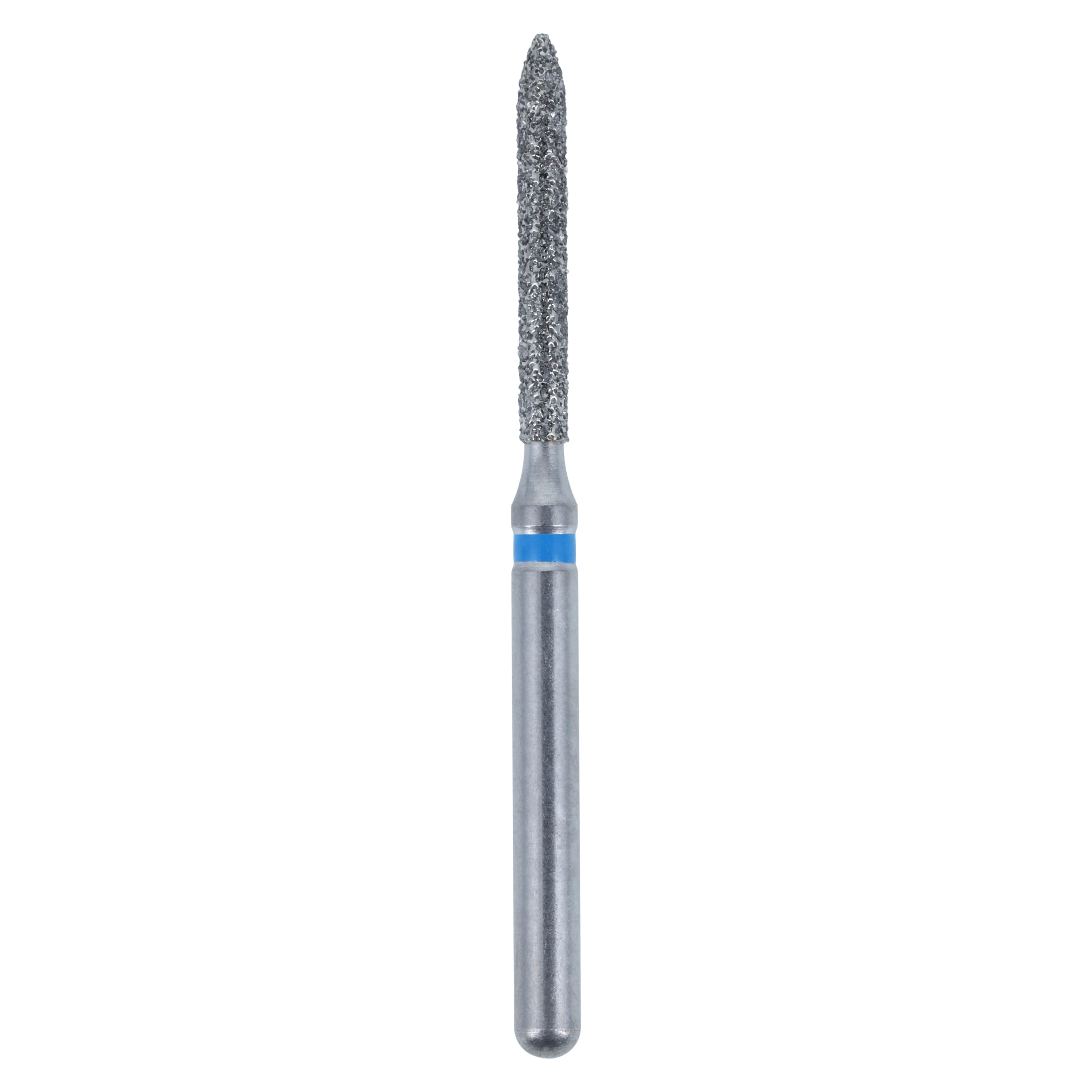 Diamond FG 879-012M Beveled Cylinder Friction Grip Diamond Bur, Medium, 10.0 mm, 5/Pack thumbnail 2