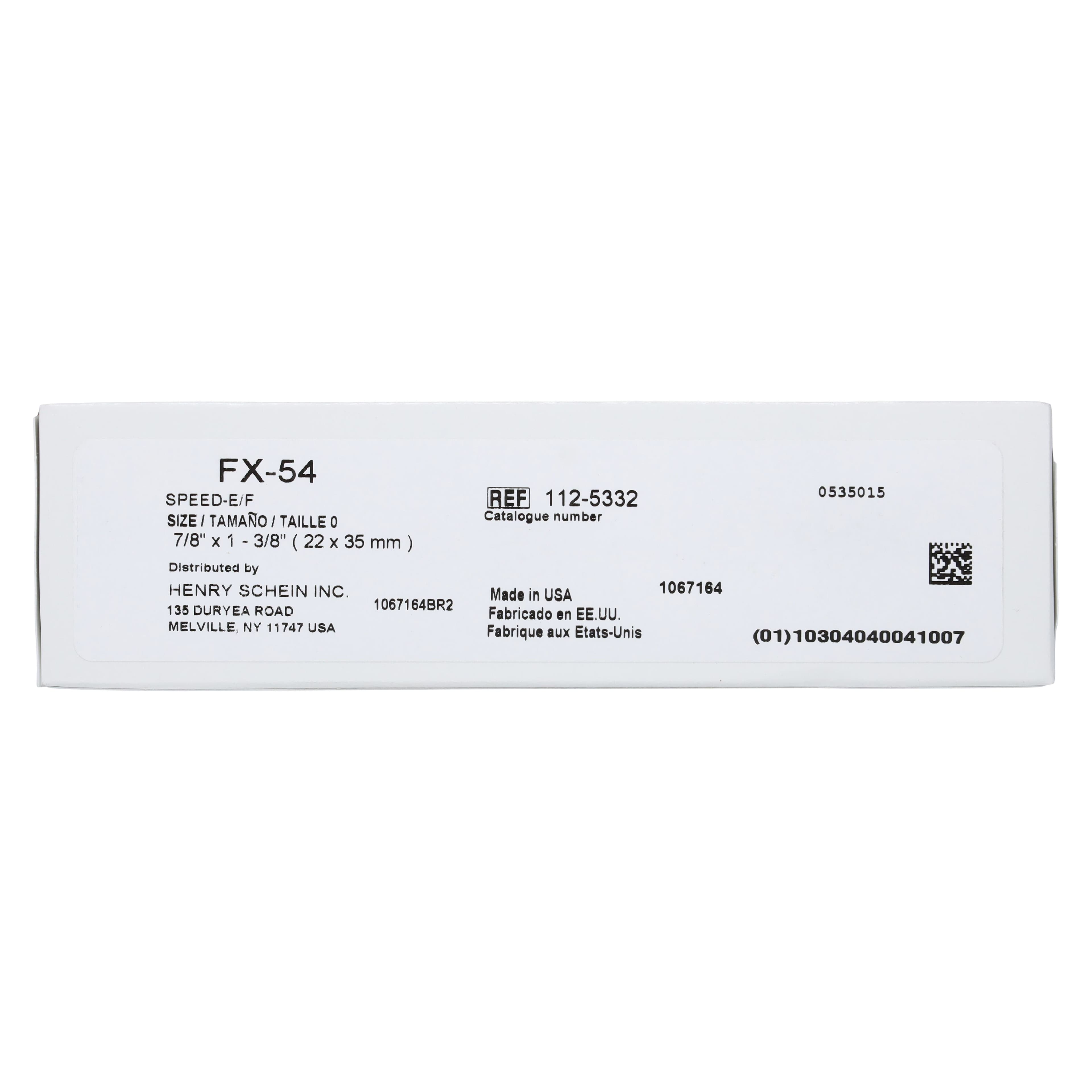 F-Speed Periapical Flexi-Soft Vinyl DX-54 Intraoral X-Ray Film, Size 0, 100/Box thumbnail 2