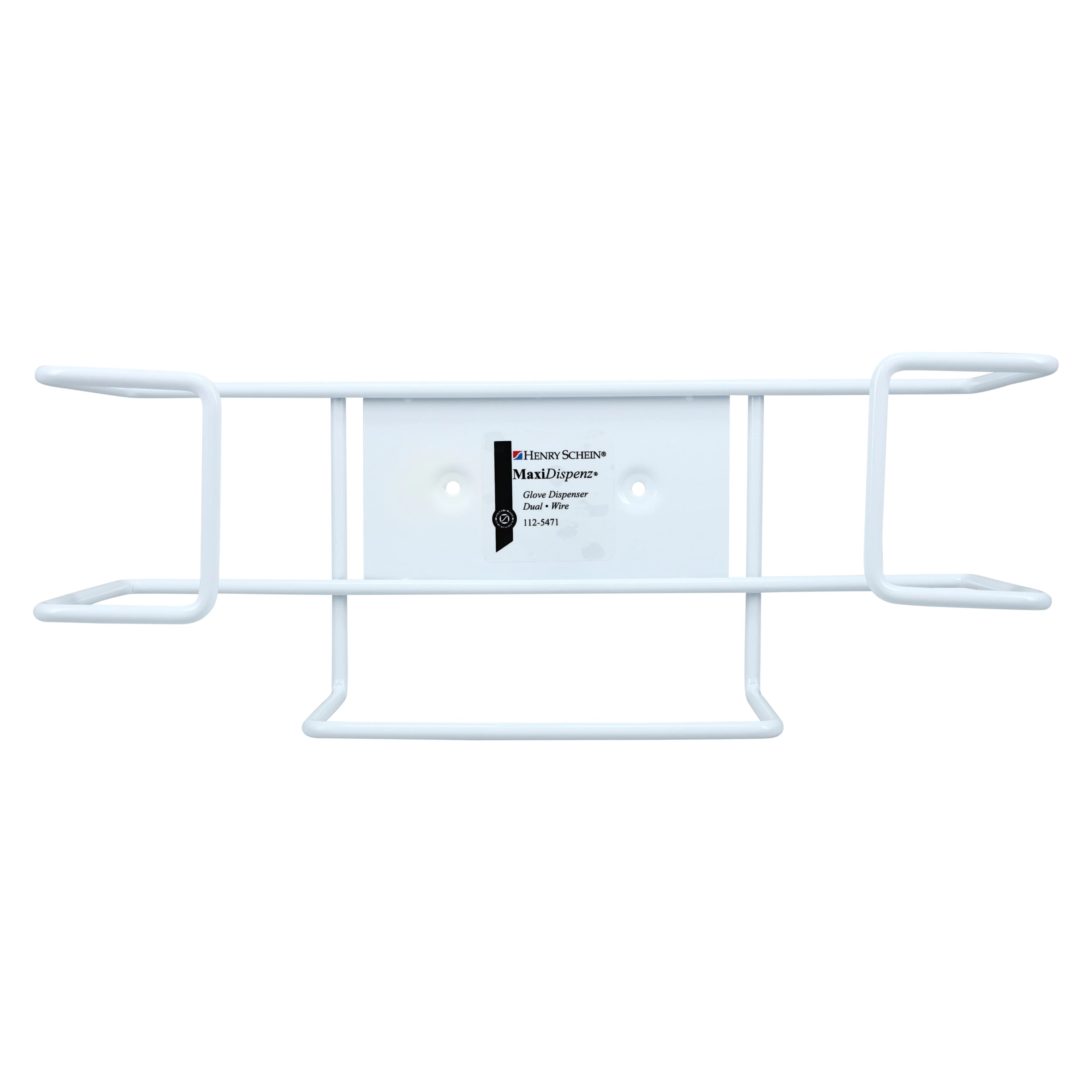 Maxi-Dispenz Wire Glove Box Dispenser, Dual, Steel Wire Frame with White Powder Finish thumbnail 3