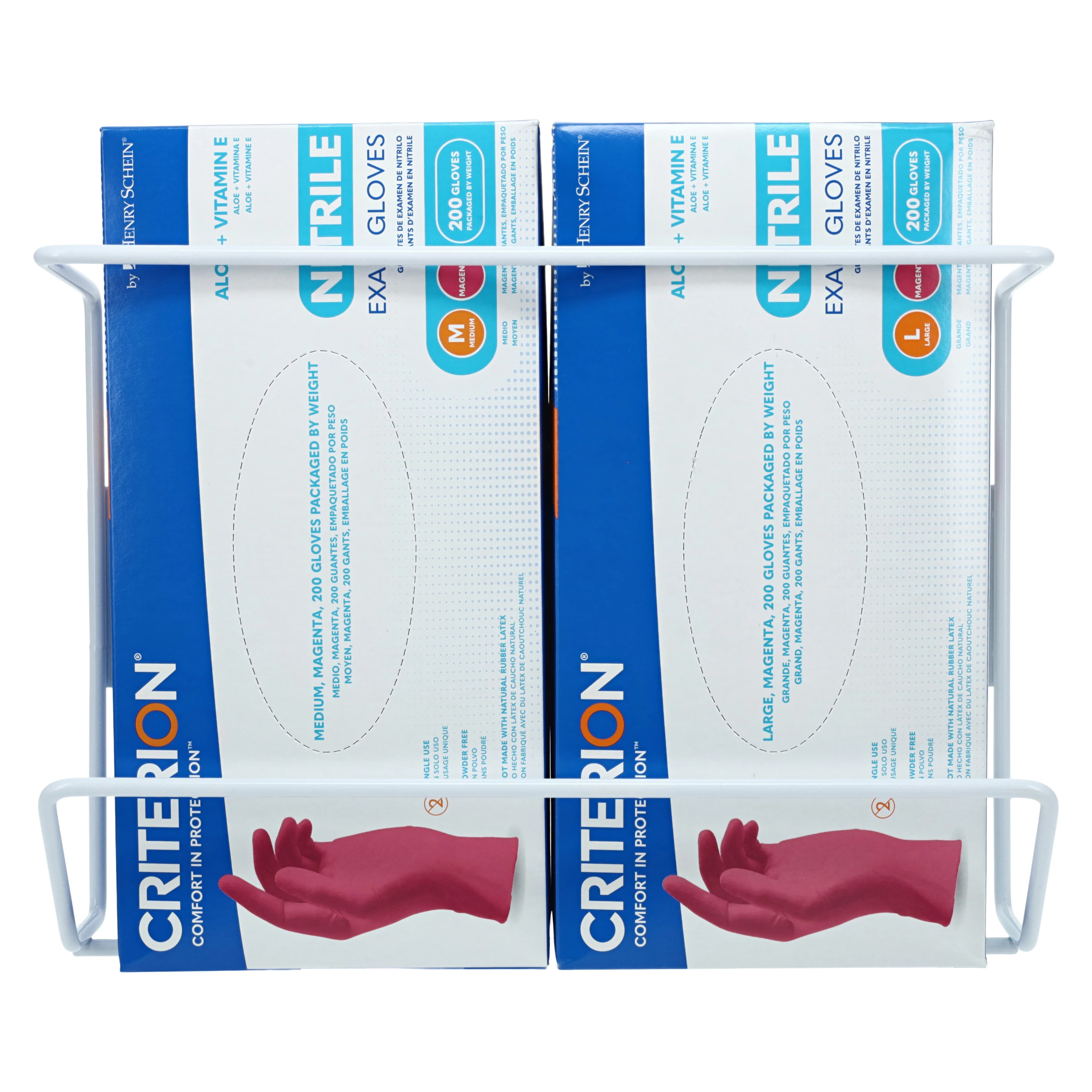 Maxi-Dispenz Wire Glove Box Dispenser, Double Horizontal, Steel Wire, Wall-Mount thumbnail 7